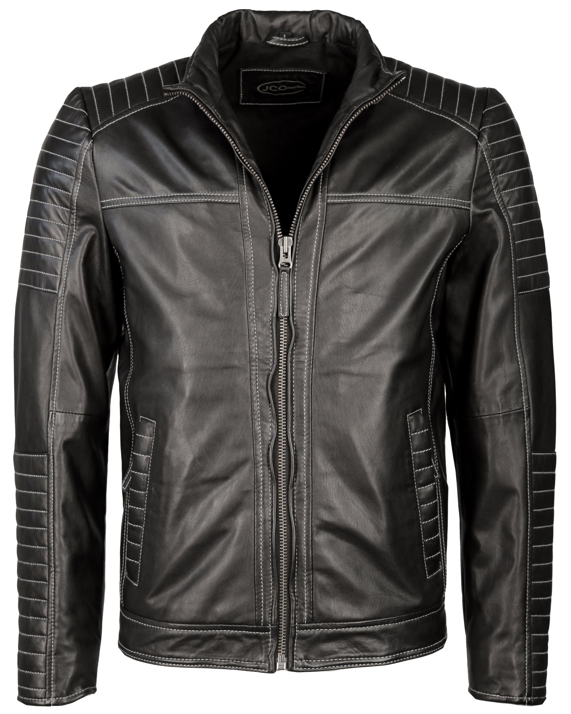 Lederjacke im sportlichen Design »15-10-B-2«