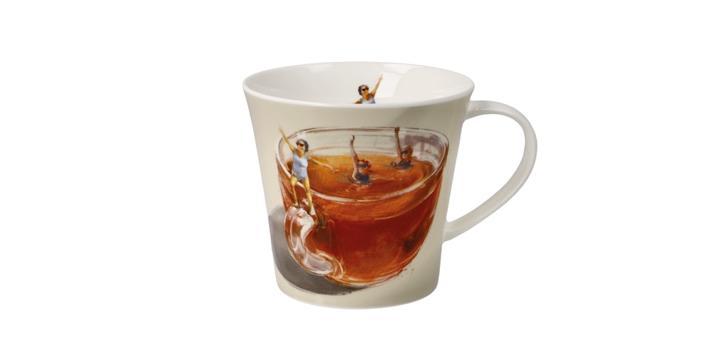 Image of Goebel Tasse "Daria Rosso - Tea Gym" Füllmenge 0,35l