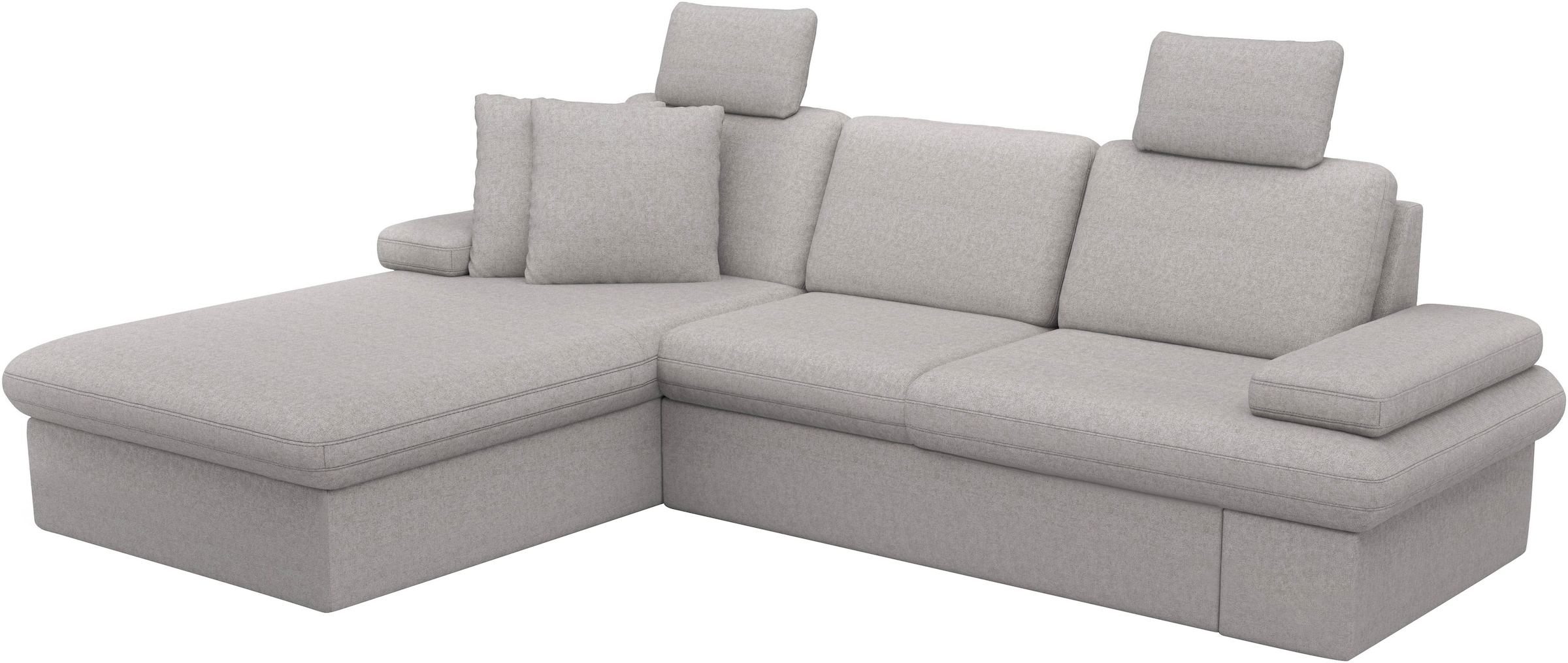 sit&more Ecksofa »Moreno L-Form, B: 247 cm« mit Armteilverstellung, optional Bettfunktion