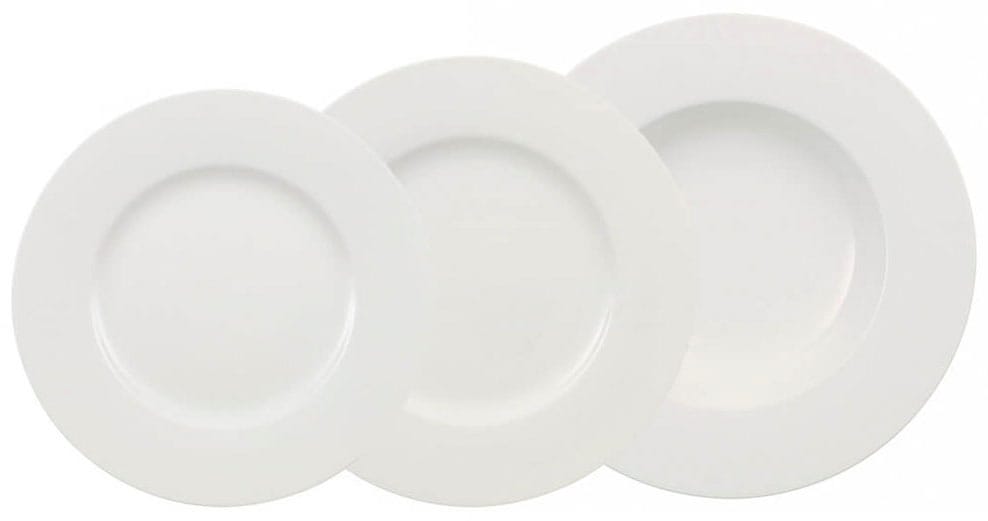 Image of Villeroy & Boch Tafelservice "Wonderful World White" Teller Set, Made in Germany, Fine China Porzellan