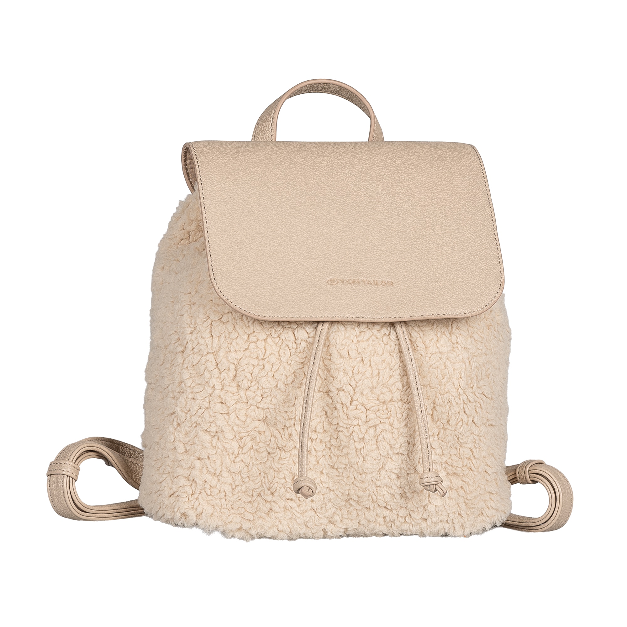 TOM TAILOR Sac à dos »Zelina« Damen Freizeitrucksack, Cityrucksack in Plüsch-Optik