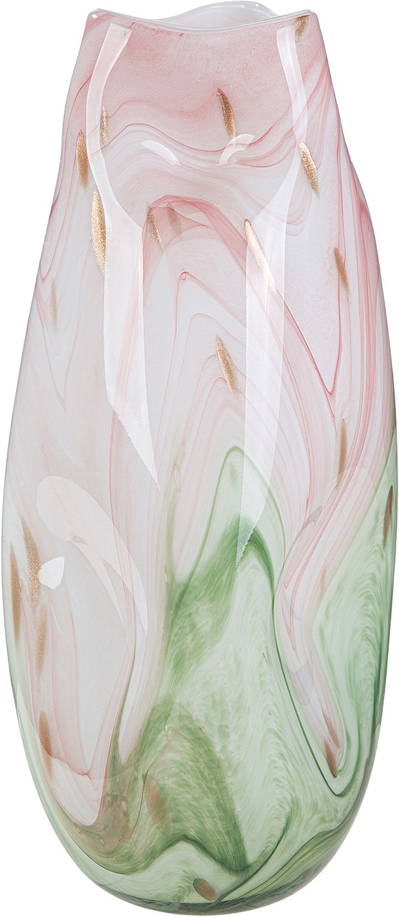 GILDE Tischvase "Vase Antanarivo rosa H. 43 cm" Dekovase, Glas, Antanarivo, Tischdekoration, Trenddeko, Designvase