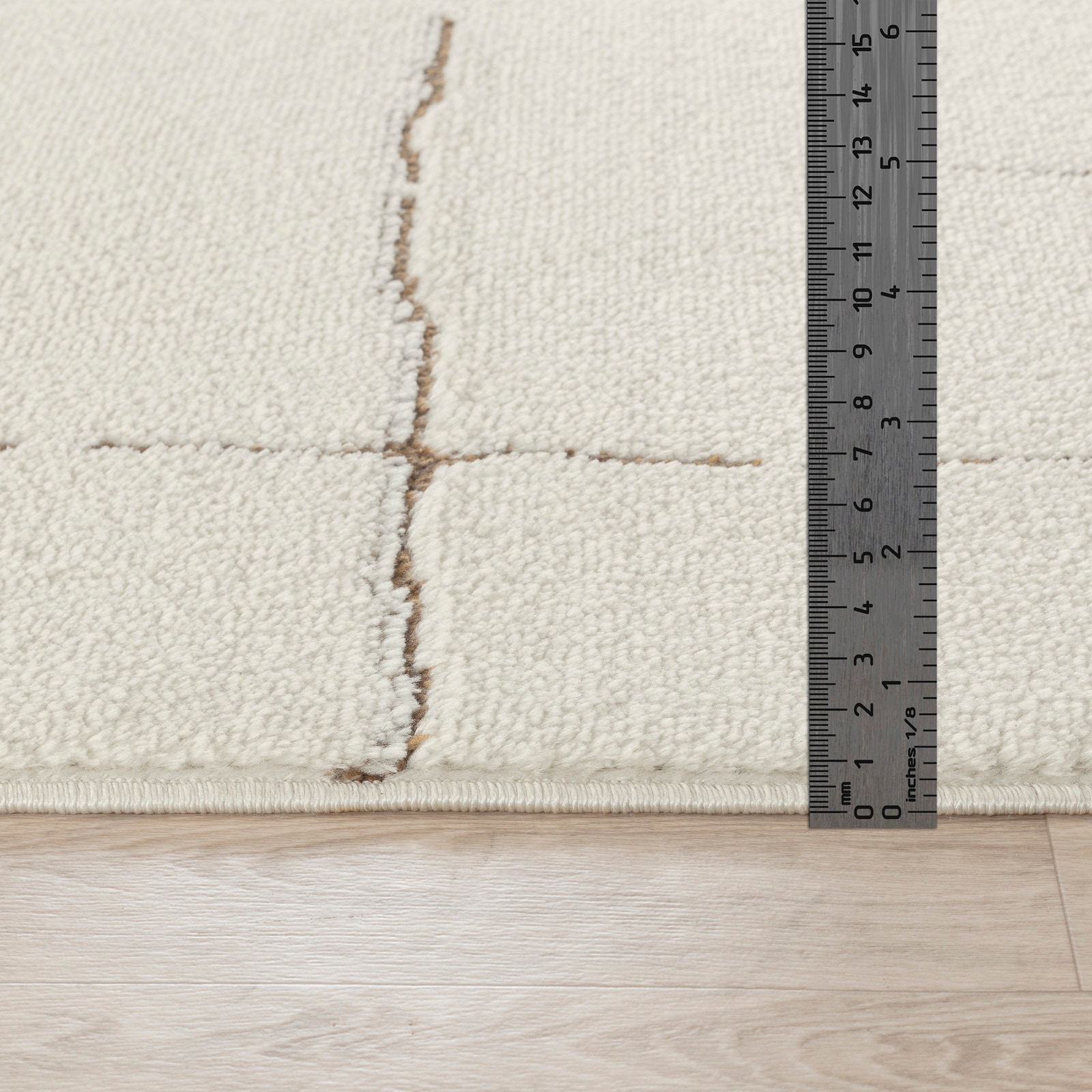 Livabliss Teppich »PRAGUE«, rechteckig, 14 mm Höhe, Skandi Design, Modern Boho Kurzflor Wohnzimmerteppich, Schlafzimmer