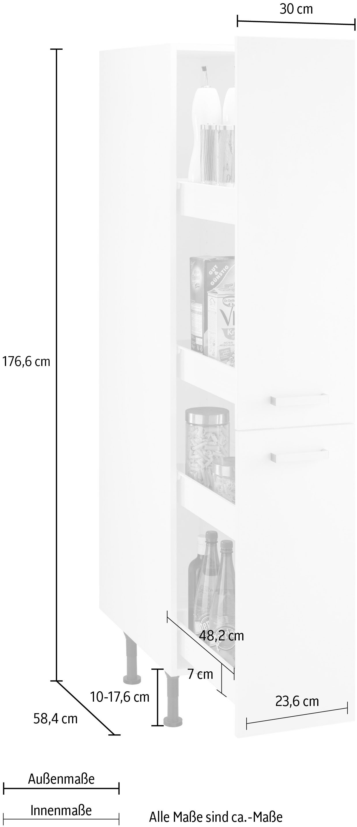 OPTIFIT Armoire à pharmacie »Parma« largeur 30 cm