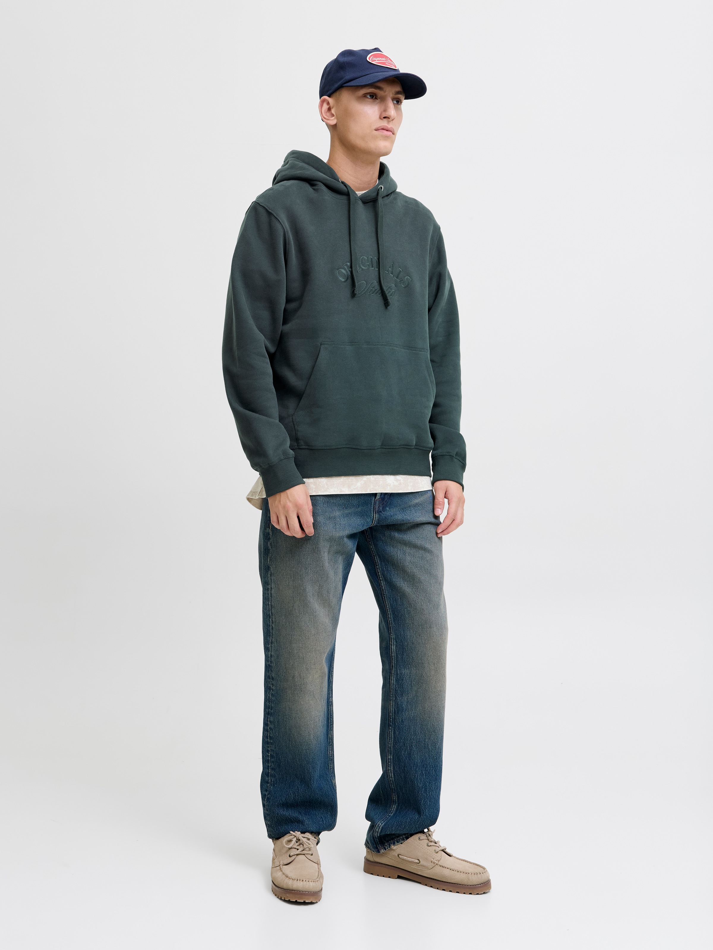 Jack & Jones Kapuzensweatshirt »JORBLEECKER BRANDING SWEAT HOOD BF«
