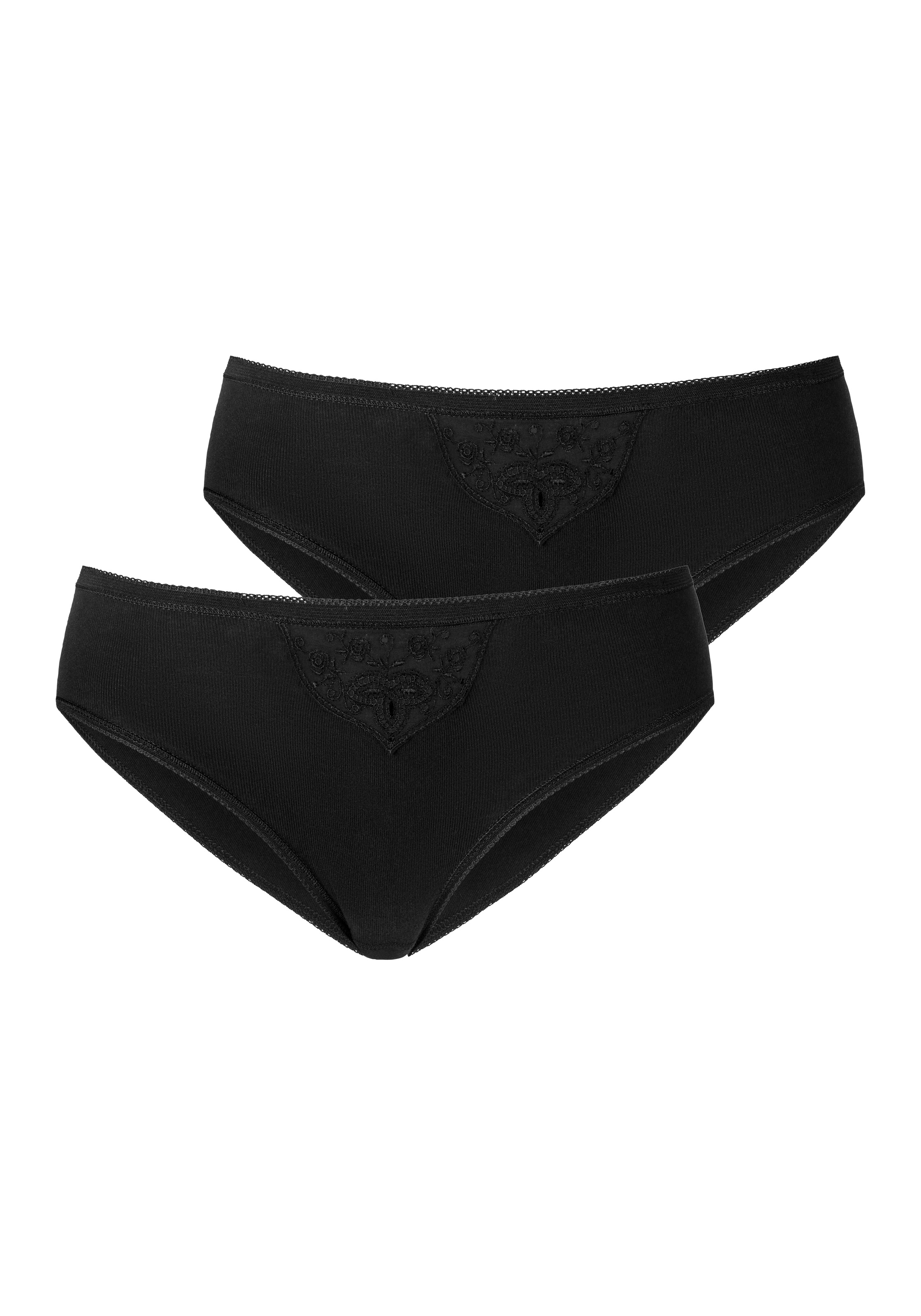 Image of Schiesser Jazz-Pants Slips »Cotton Essentials«, (Packung, 2 St., 2er-Pack), mit zarter Verzierung bei Ackermann Versand Schweiz