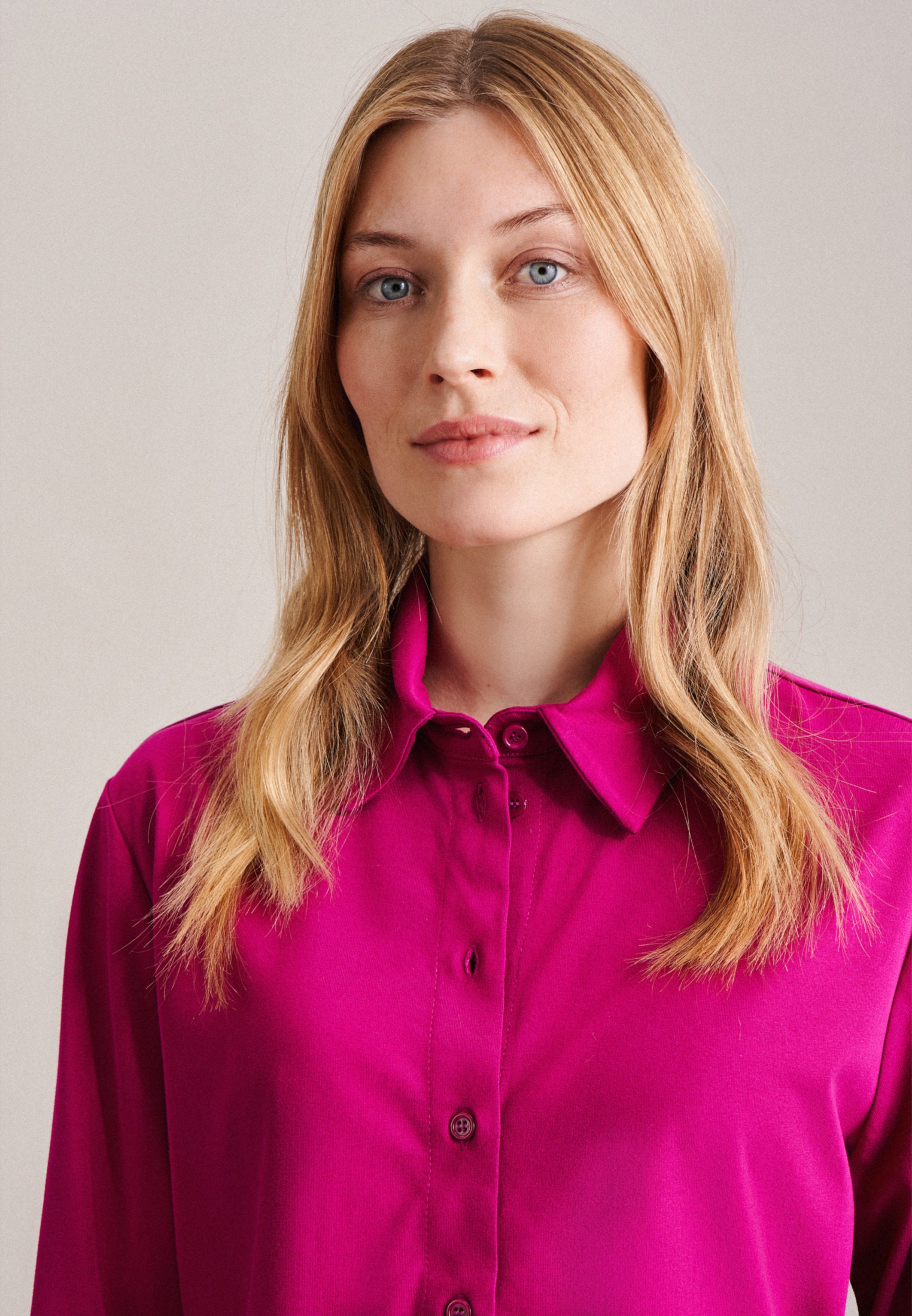seidensticker Hemdbluse »Schwarze Rose«, Langarm Kragen Uni