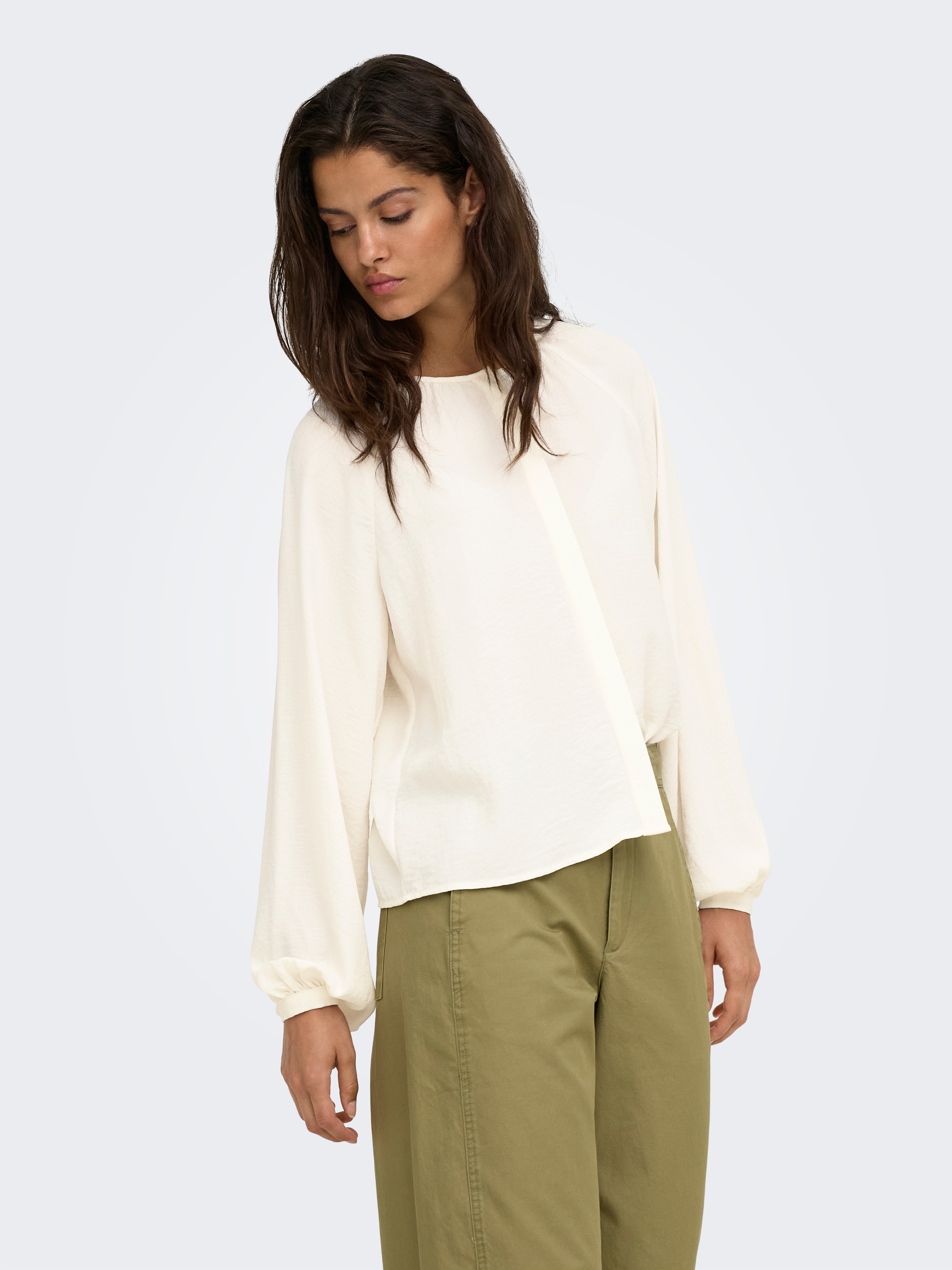 Image of JDY Langarmbluse "JDYDIVYA LIFE L/S O-NECK SHIRT WVN" Polyester