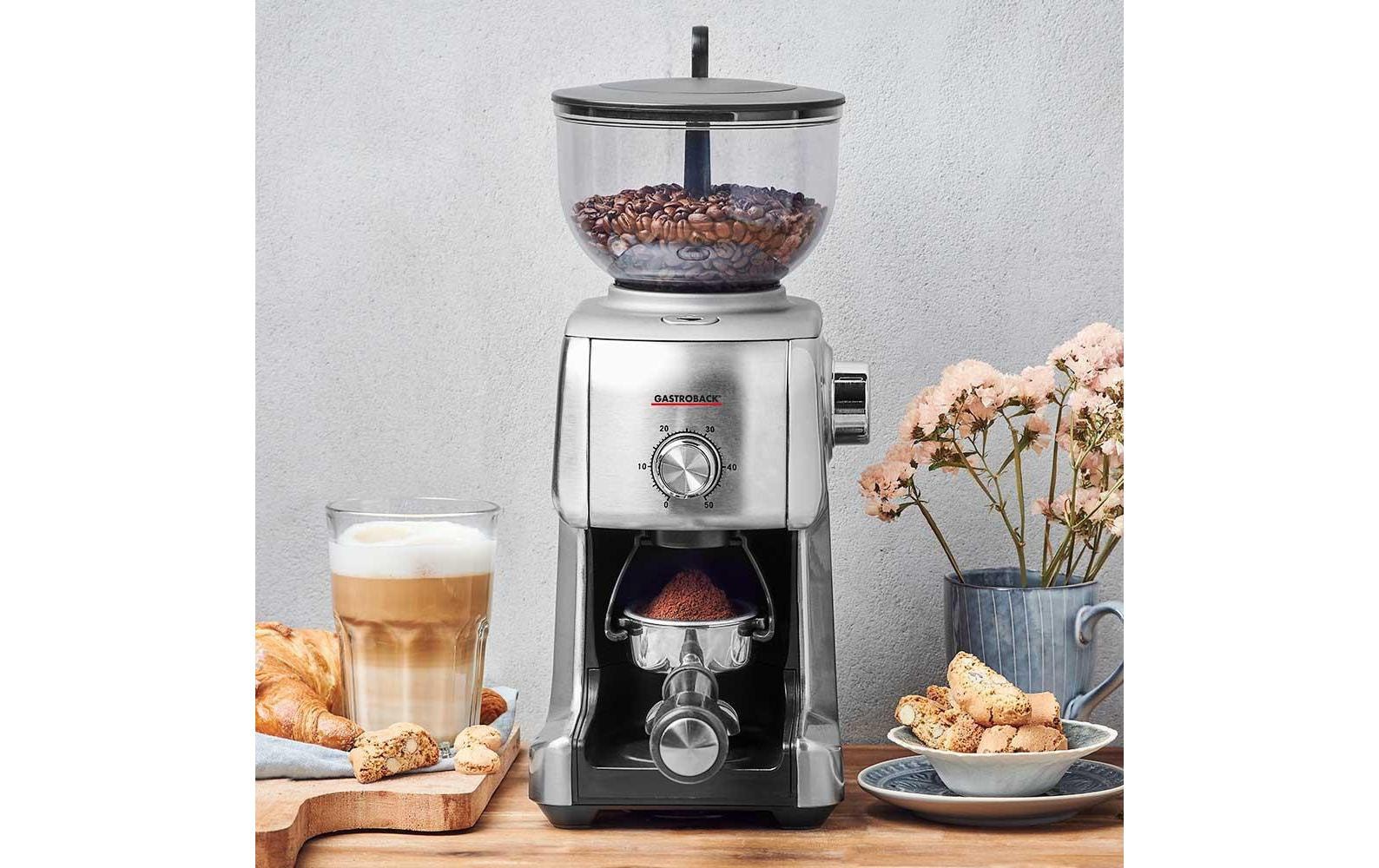 Gastroback Kaffeemühle »Advanced Plus 42642«, 130 W, Kegelmahlwerk, 400 g Bohnenbehälter
