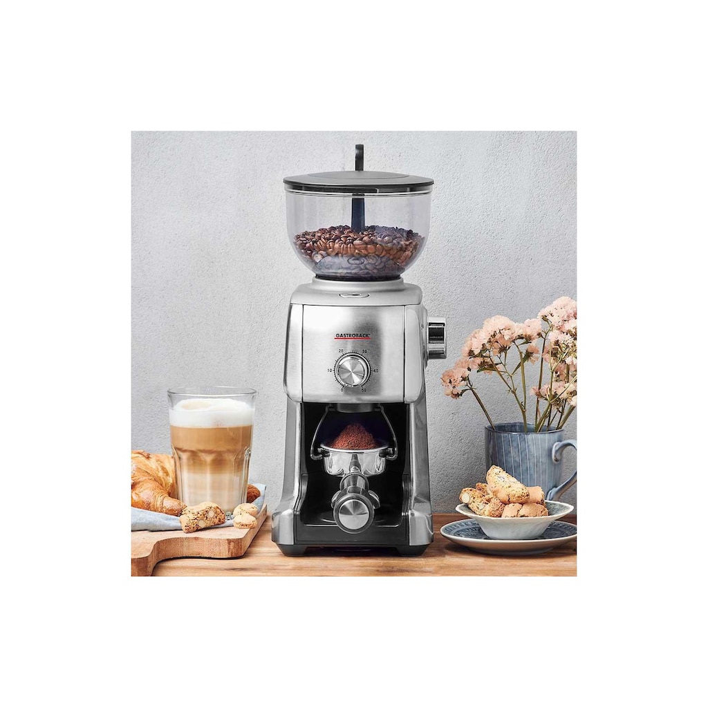 Gastroback Kaffeemühle »Advanced Plus 42642«, 130 W, Kegelmahlwerk, 400 g Bohnenbehälter