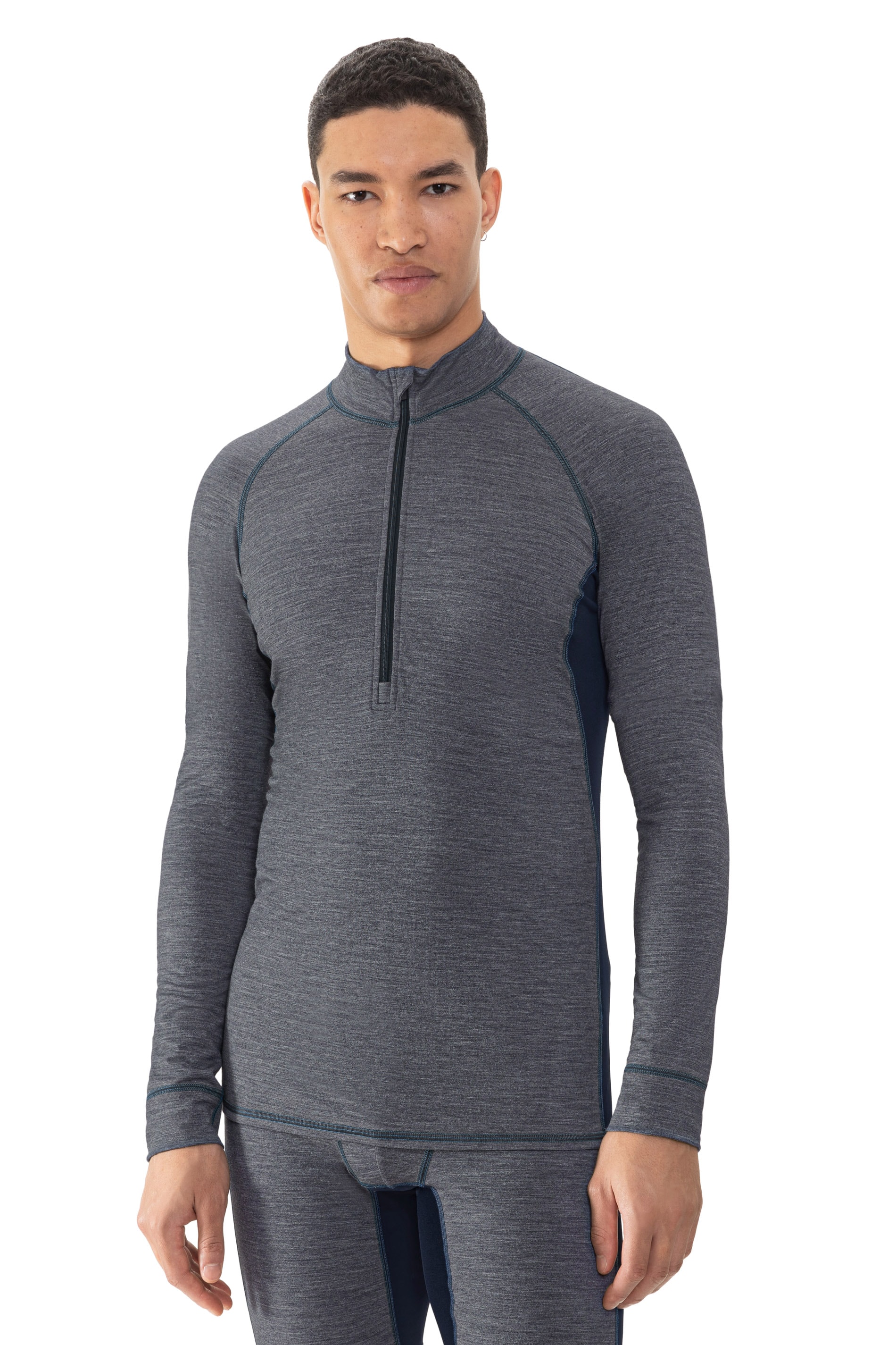 Image of Mey Langarmshirt "Prfrmnc+" Stehkragen mit Reissverschluss, schnelltrocknend