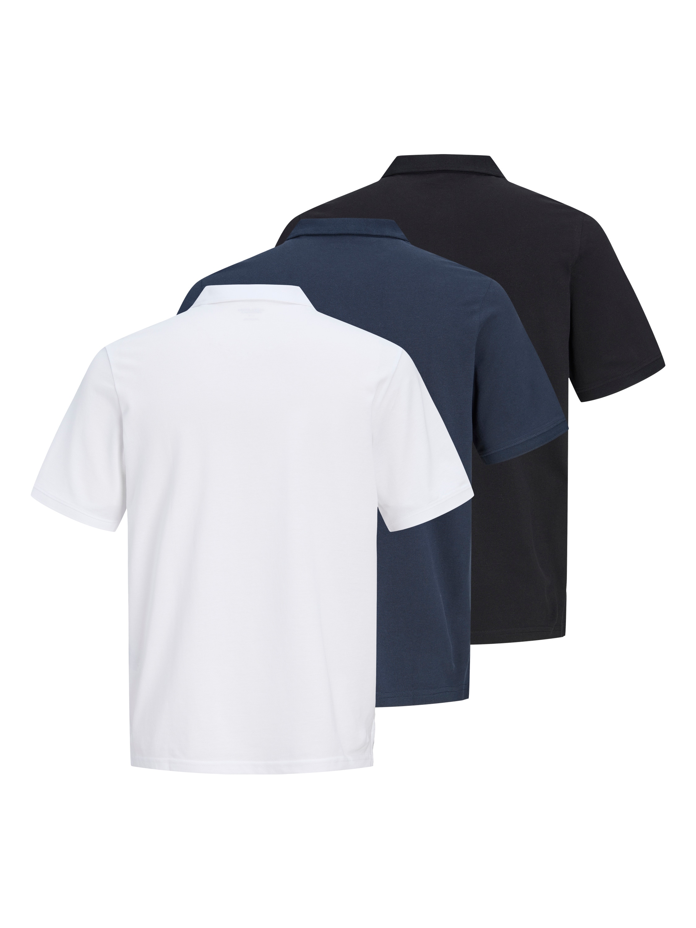 Jack & Jones Polo »JJEBASIC POLO SS 3PK MP NOOS« Paquet, 3 cuis Coton, coupe slim