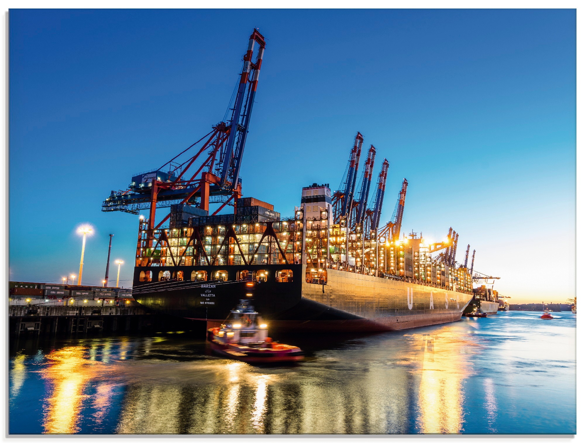 Image of Artland Glasbild »Hamburg Hafen«, Deutschland, (1 St.) bei Ackermann Versand Schweiz