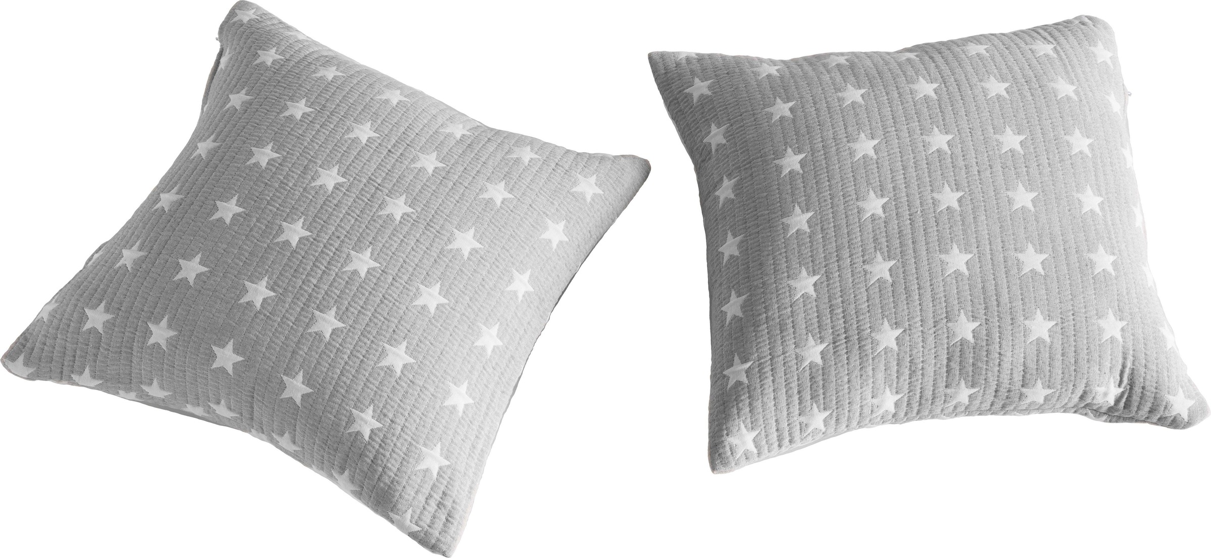 Image of GOODproduct Dekokissen "Yolanda Kissenhülle im Sterne Design" mit Steppung
