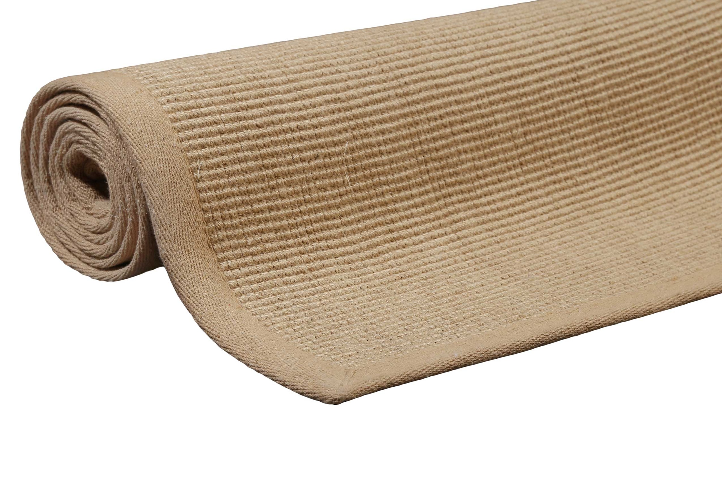 Wecon home Teppich »Hugo one , Juteteppich, auch als Läufer« rechteckig 8 mm Höhe Naturfaser, 100% Jute, Sisal-Optik, modern, pflegeleicht, Wohnzimmer