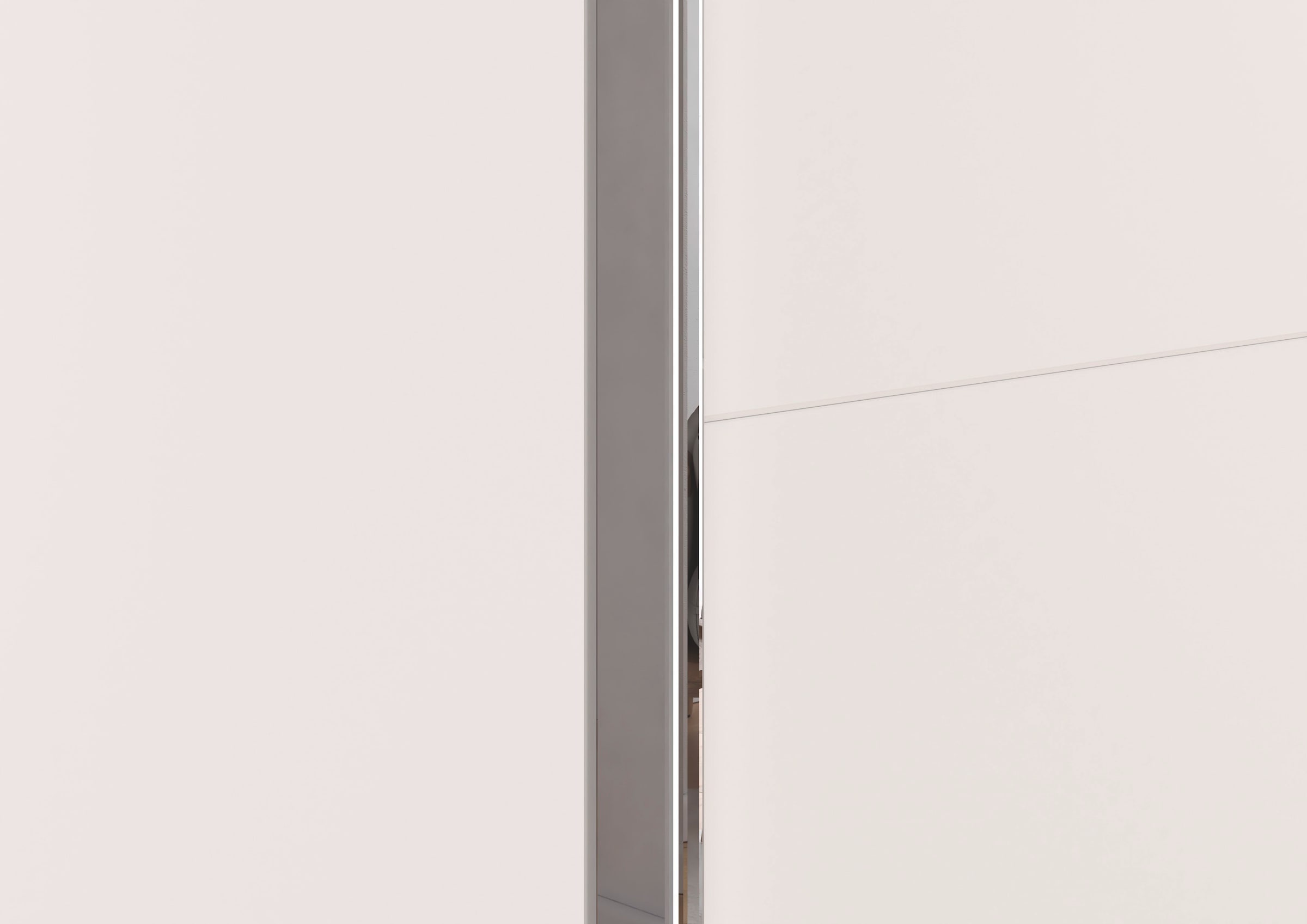 rauch Schwebetürenschrank »Kleiderschrank Schrank Ankleide Garderobe Schlafzimmerschrank MOITA« Breiten: 181/226/271 cm, Höhe 210 cm,  mit Spiegel und Metallgriffleisten in Alu MADE IN GERMANY