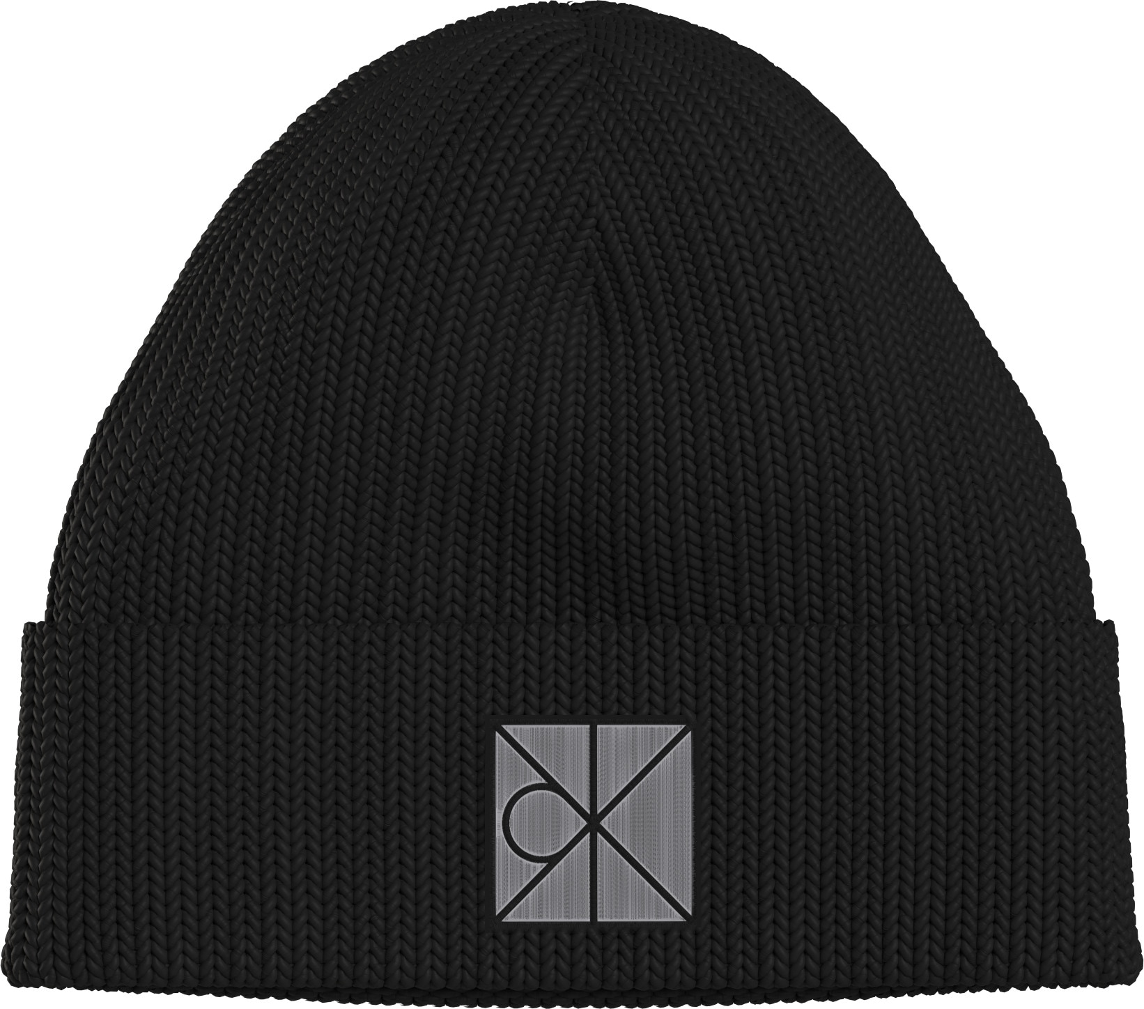 Calvin Klein Strickmütze »EMBLEM BEANIE + AOP SCARF SET« Leicht zu kombinieren