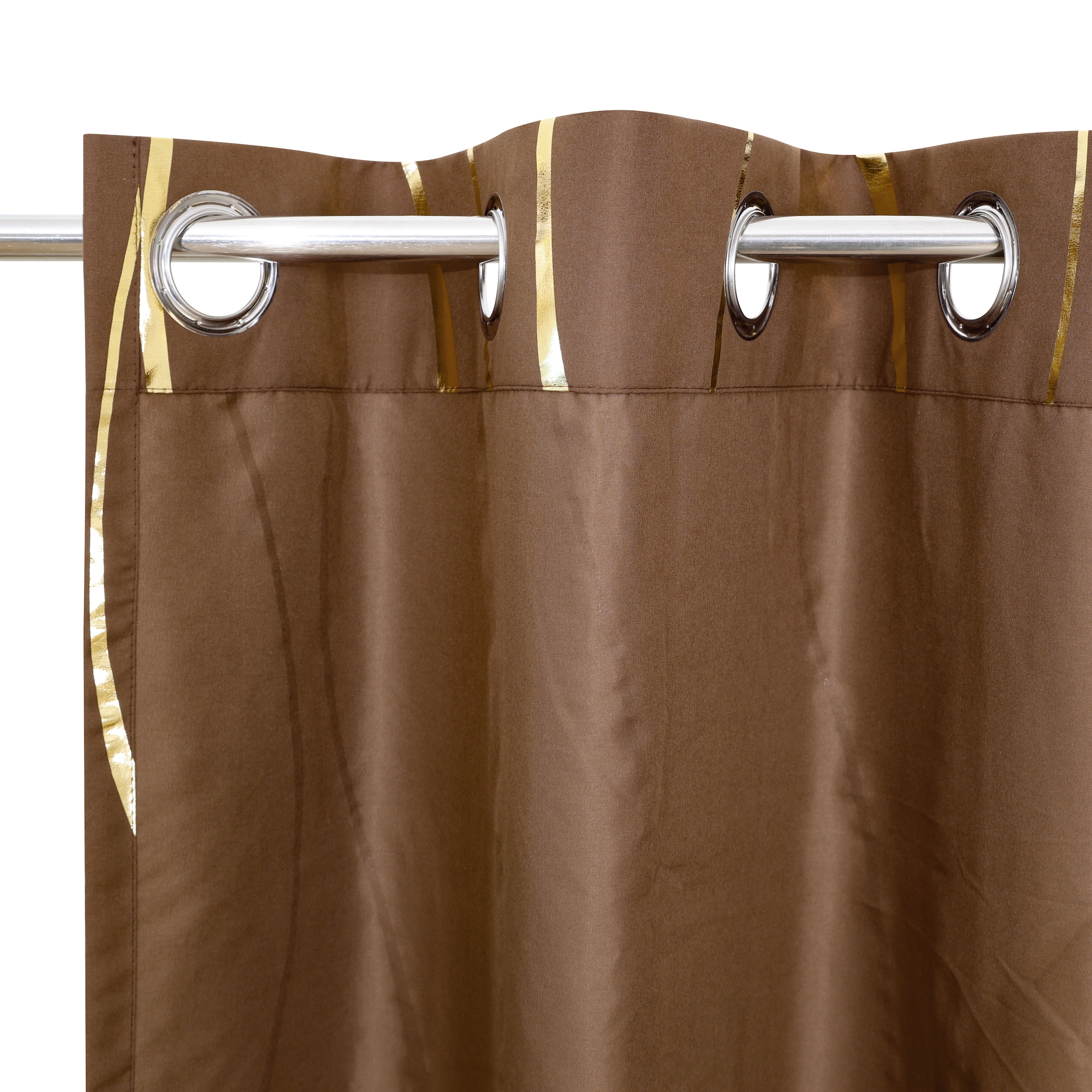 GOODproduct Gardine »Quinnton« Ösen 2 Stk. tlg. Metallic-Akzente, Gardine, mittelleichter Stoff, halbtransparent,