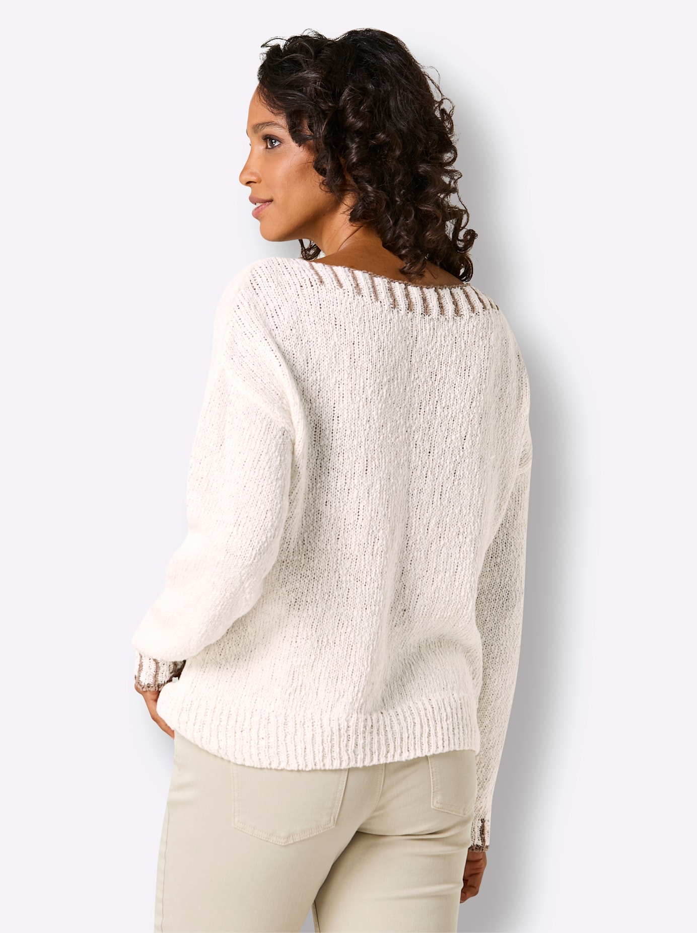 CREATION L PREMIUM Strickpullover »Leinen-Baumwoll-Pullover«