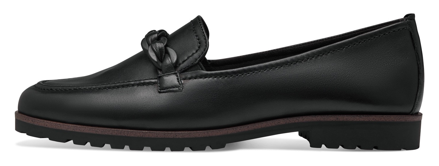 Tamaris Loafer  mules épaisses, chaussure business avec chaîne tressée tendance