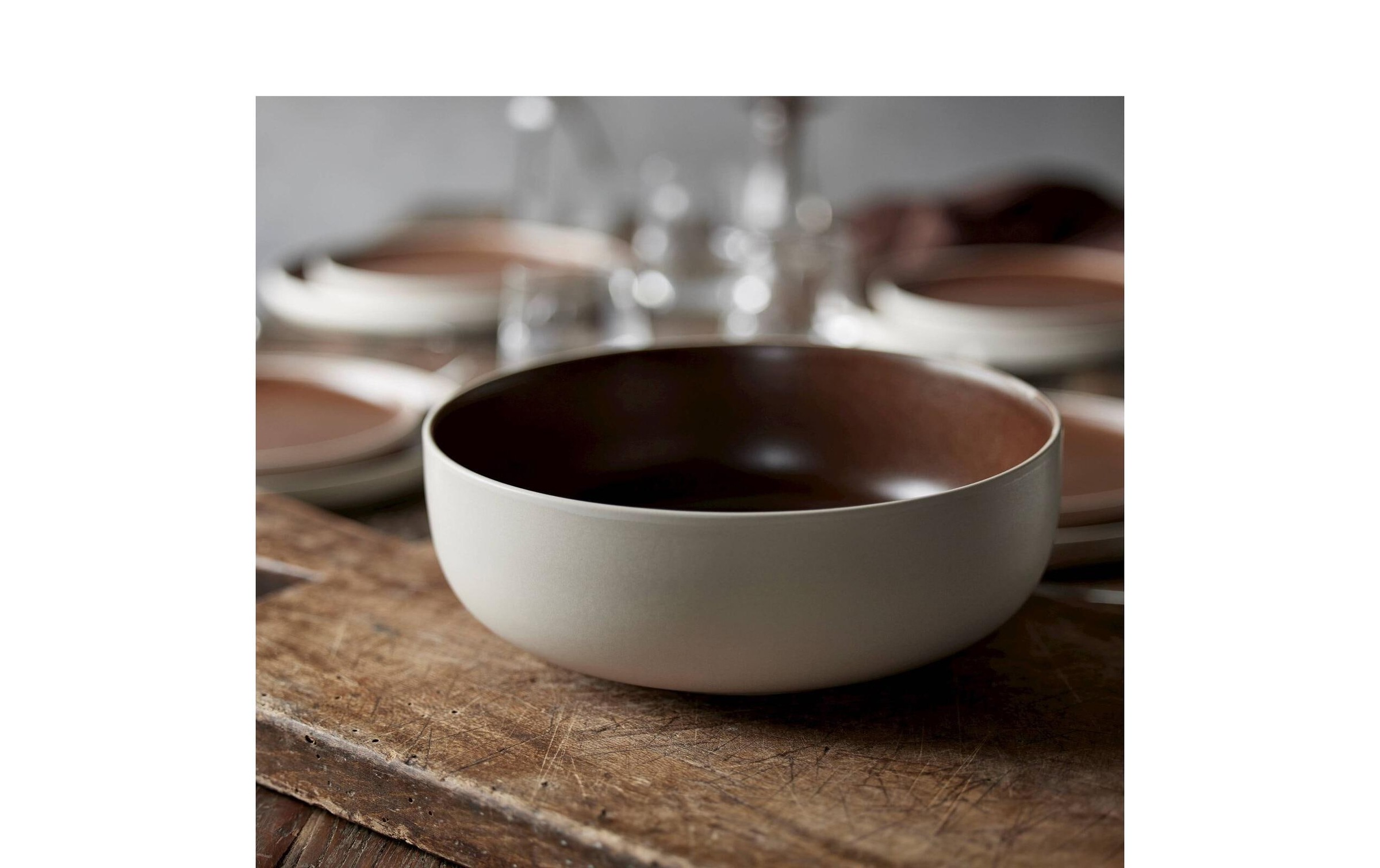   Schale »Studio Round North 25 cm, 1 Stück« aus Steingut