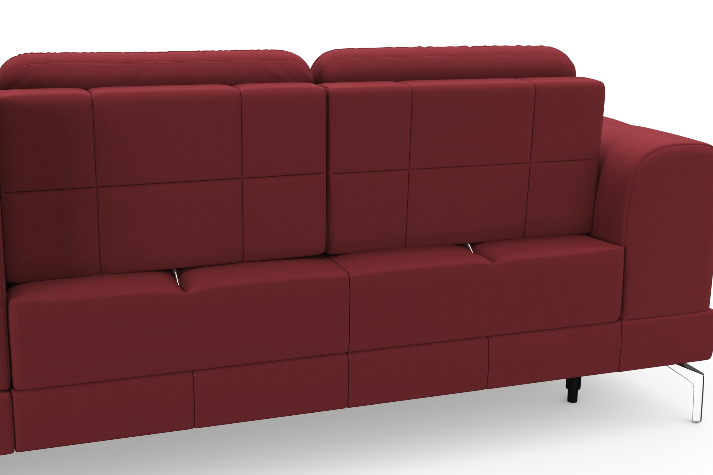 sit&more Ecksofa »Bendigo L-Form« inklusive Sitztiefenverstellung, Bodenfreiheit 15 cm, 2 Fussfarben