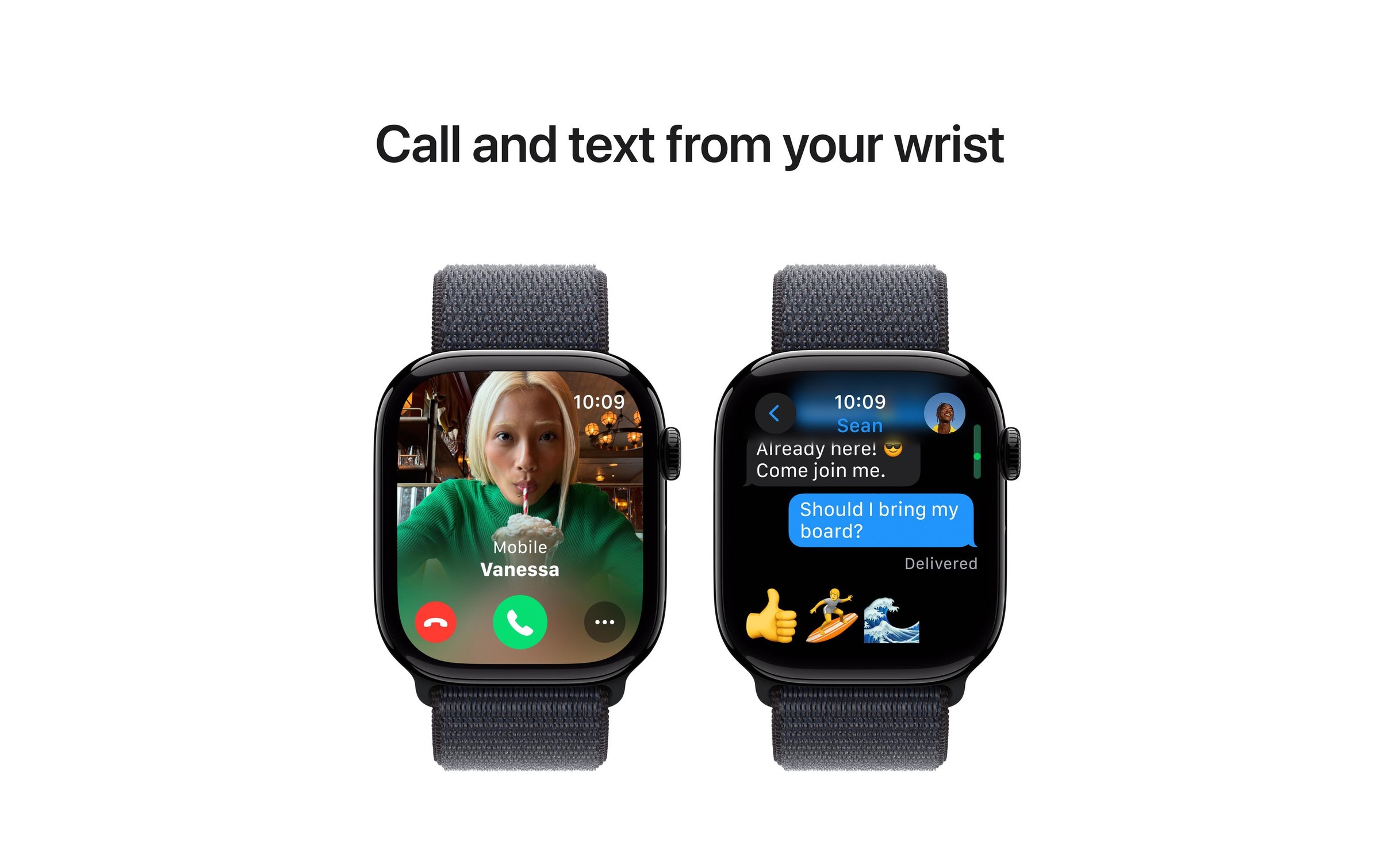 Apple Watch Series 10 Aluminium, 46 mm, GPS, Sport Band M/L, Diamantschwarz