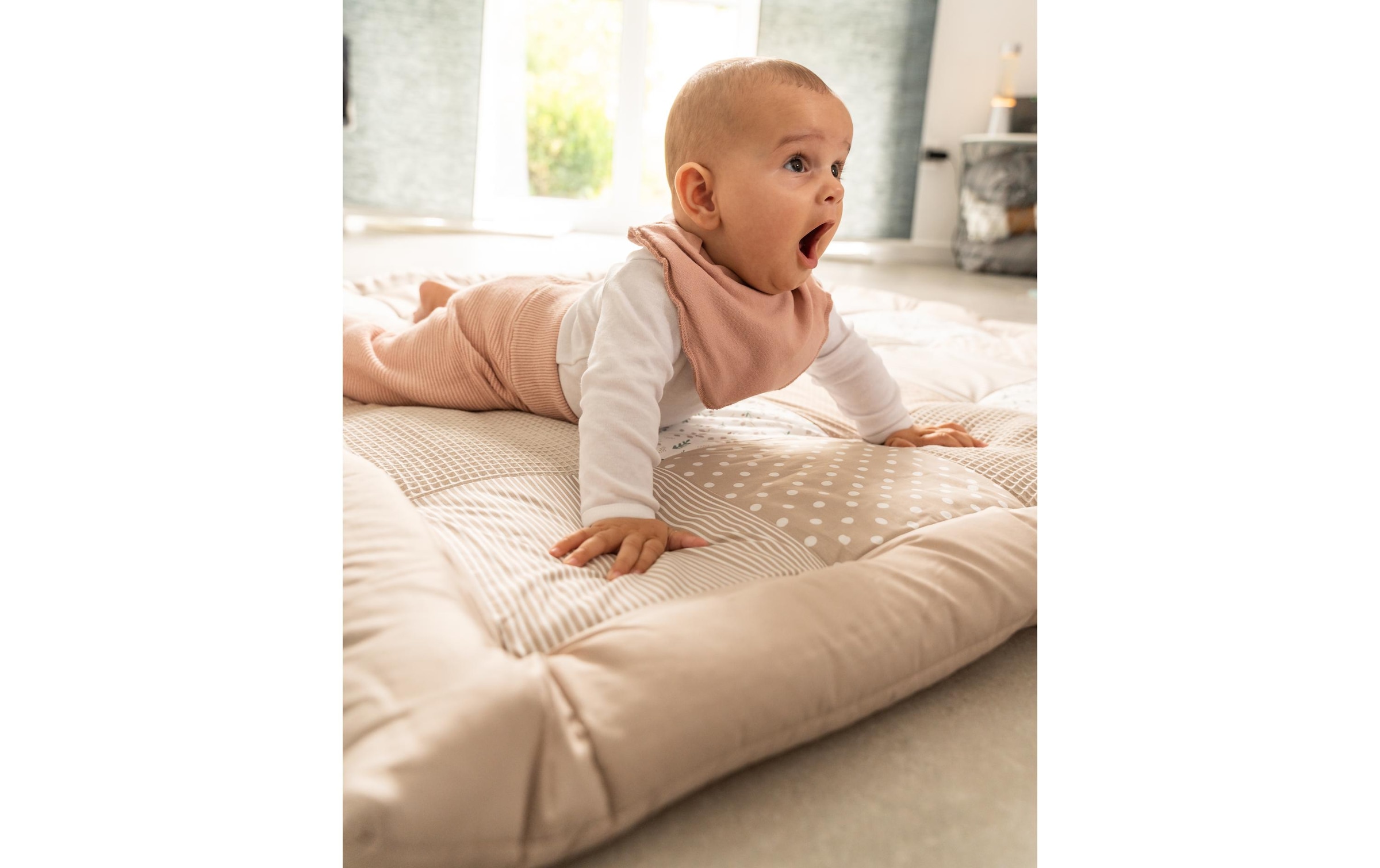 ULLENBOOM ® Krabbeldecke »Sandblume 140 x 140 cm«