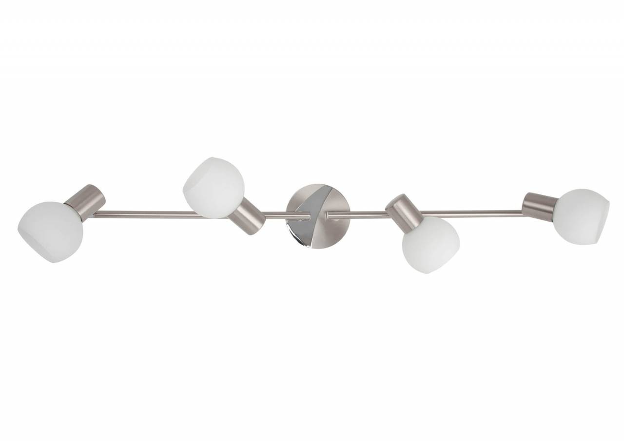 Image of Brilliant Leuchten Deckenstrahler »Tiara«, E14, 1 St., Spotrohr 4flg eisen/weiss bei Ackermann Versand Schweiz