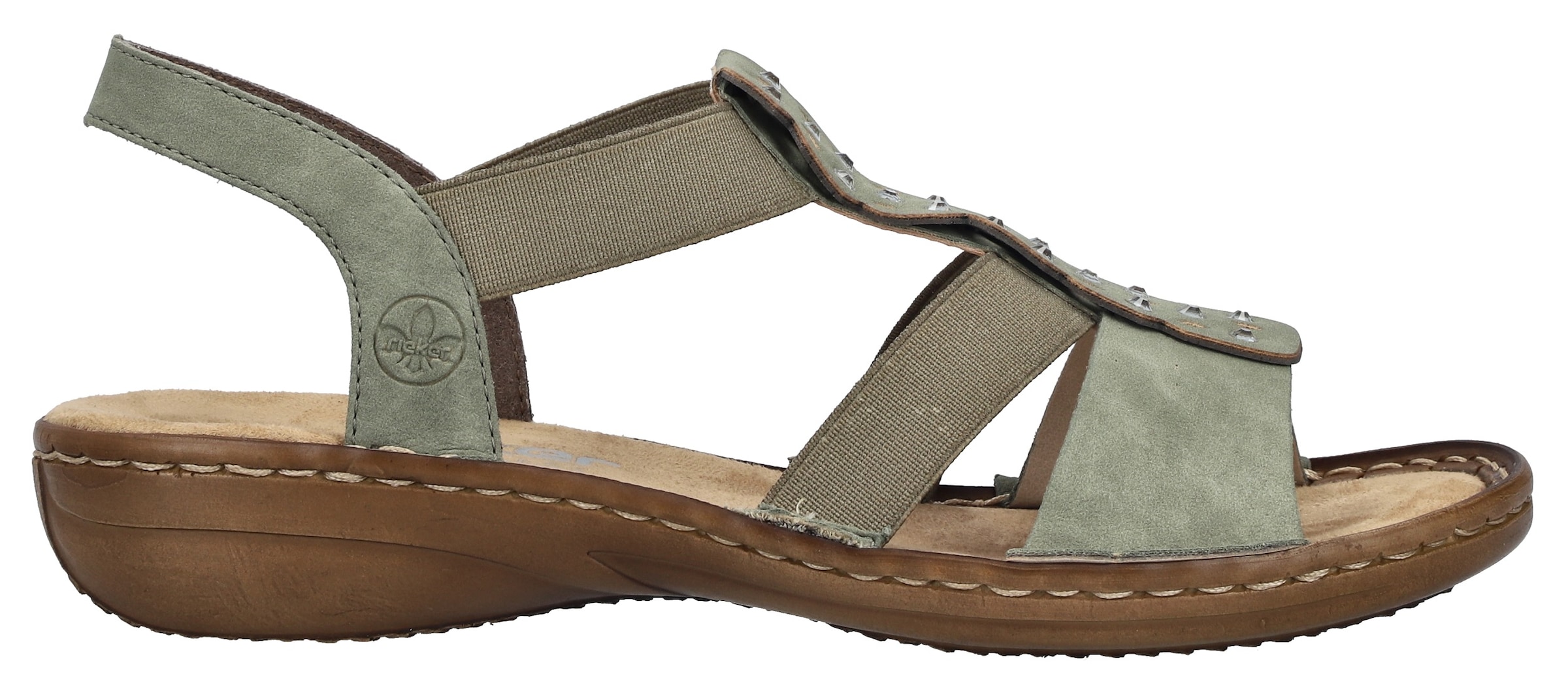 Rieker Sandale  Chaussure d'été, mule avec élastique pour un bon maintien