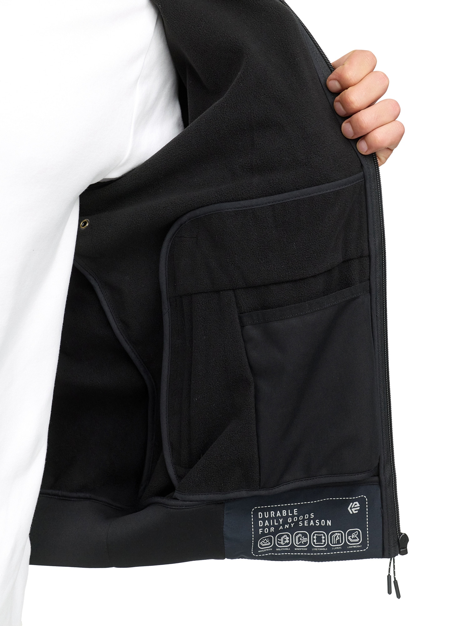 Indicode Veste softshell »INRoute Jacket« ohne Kapuze