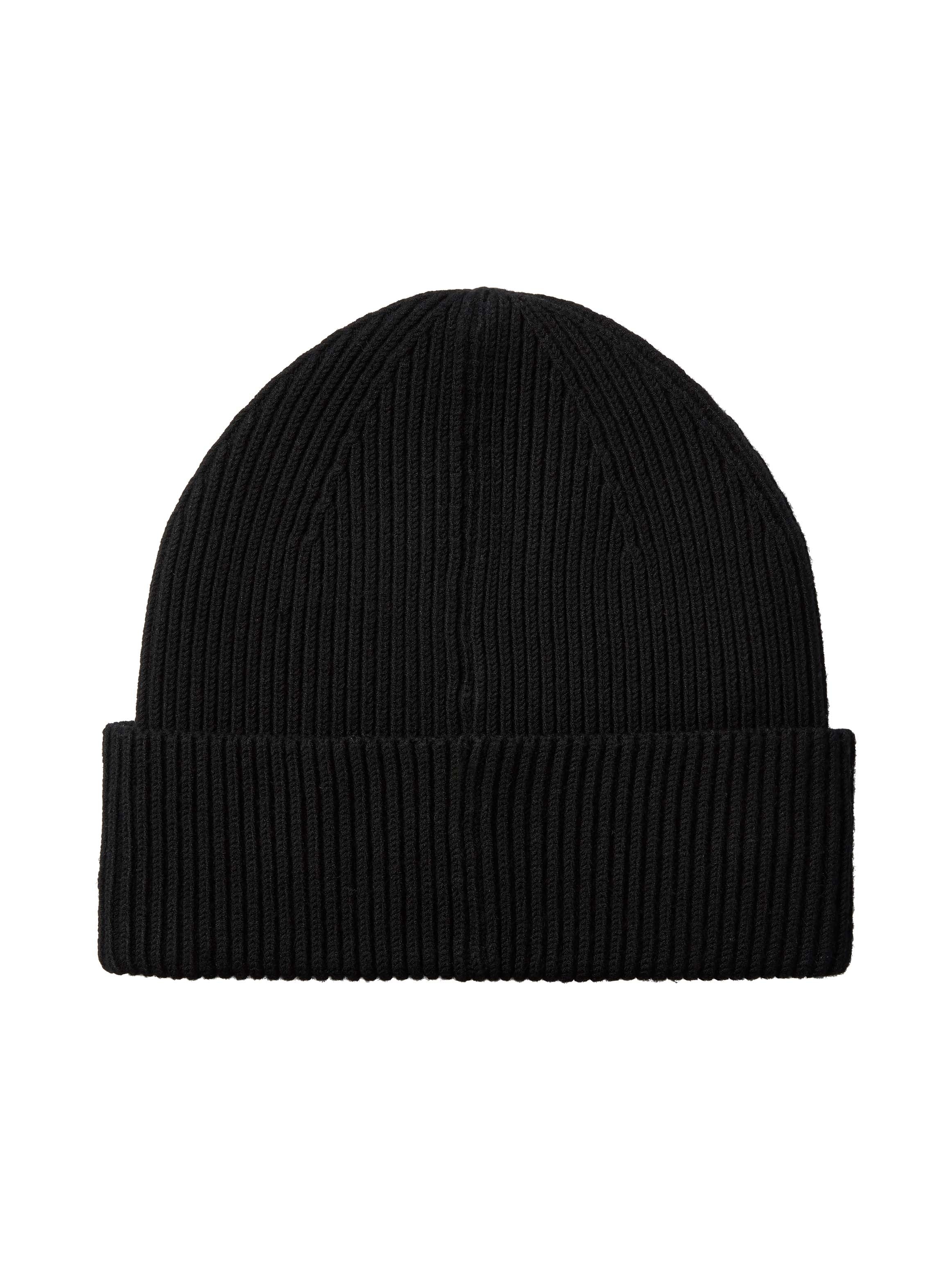Calvin Klein Beanie "MONOLOGO PATCH RIB BEANIE" Regular fit mit Markenlogo