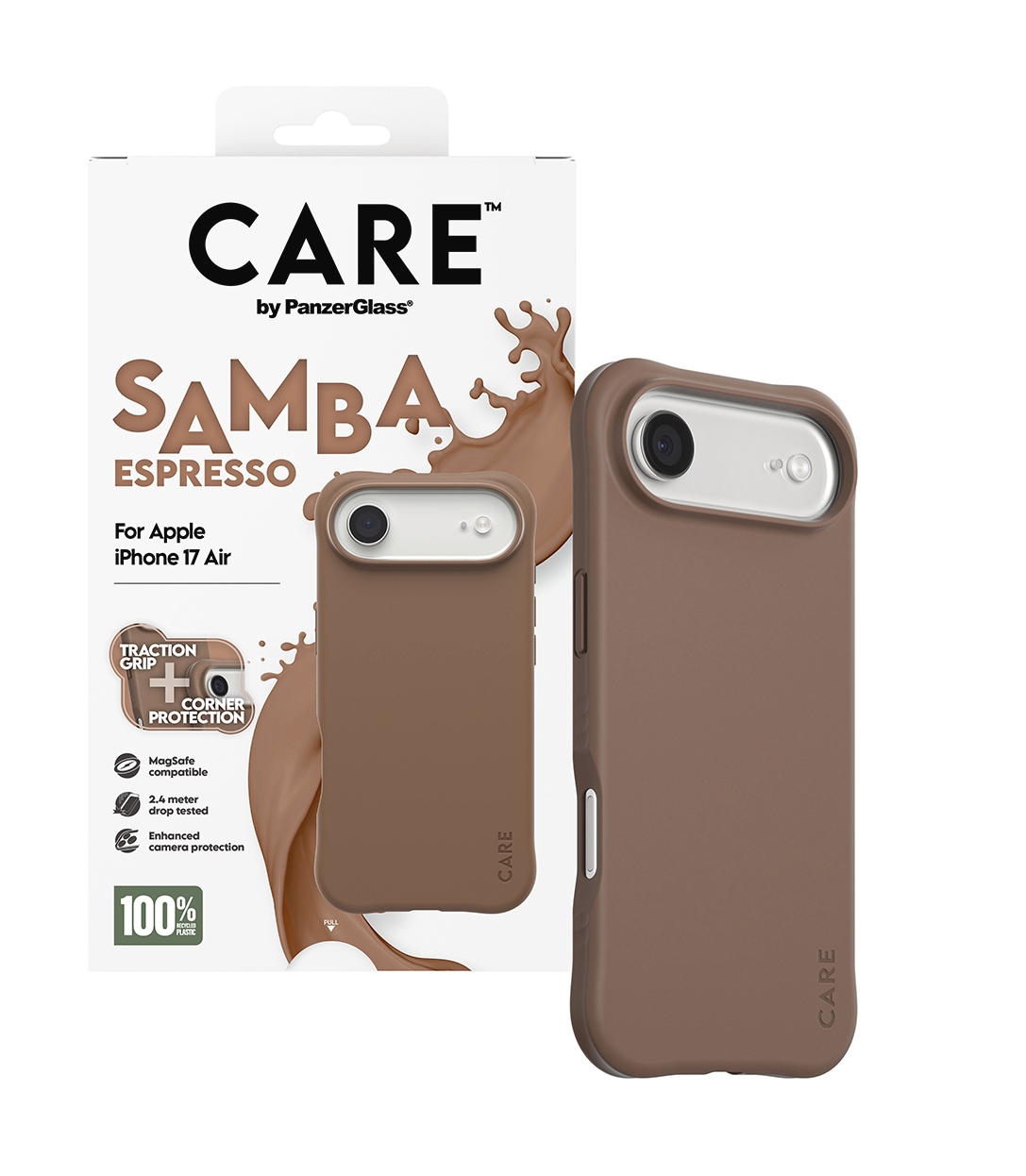 CARE by PanzerGlass Handyhülle »Samba MagSafe Case für Apple iPhone Air« Apple iPhone Air Backcover, Schutzhülle, Handyschutzhülle, Case, Schutzcase, stossfest