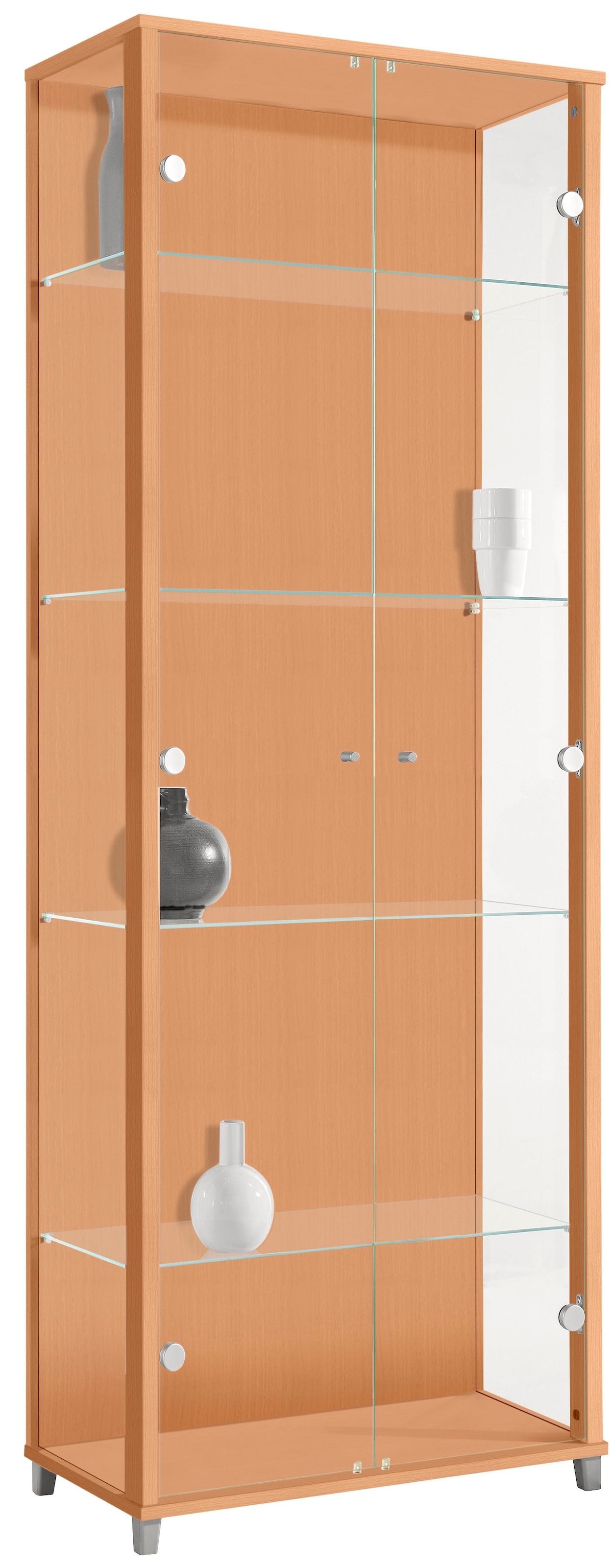 fif möbel Vitrine »OPTIMA« Standvitrine, Vitrinenschrank, Glasvitrine, Sammlervitrine