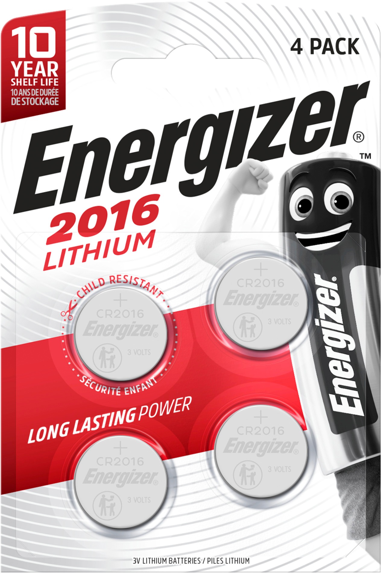 Energizer Batterie »4er Pack Lithium CR-Typ 2016«, 3 V, (4 St.) kaufen