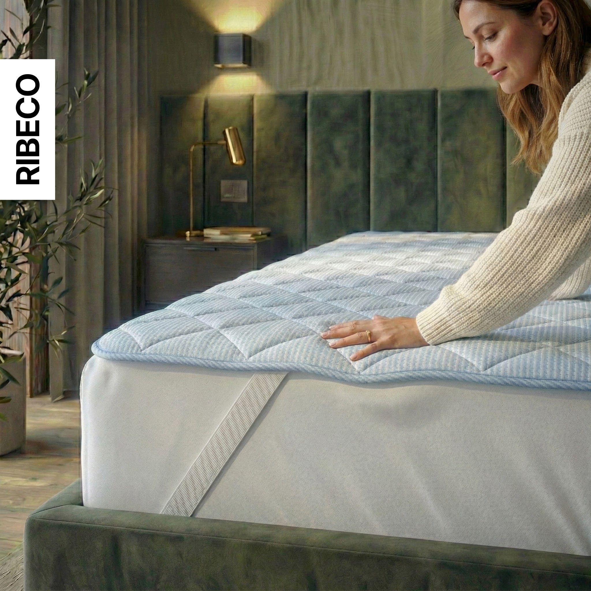 RIBECO Matratzenauflage »Top Cool, Auflage 90x200 cm, 120x200 cm, 180x200 cm, wendbar« Matratzenschoner, mit über 1.400 positiven Kundenbewertungen!