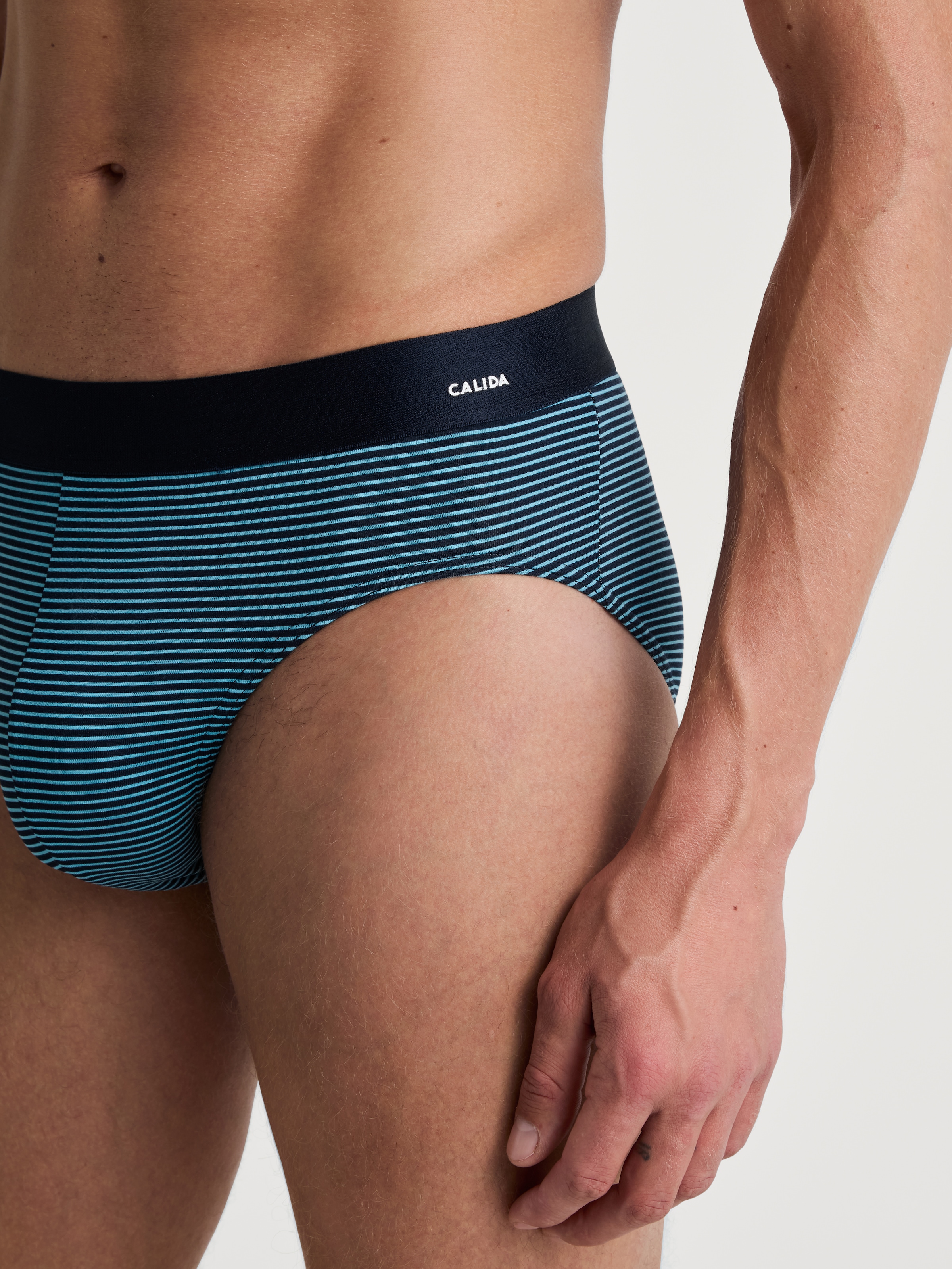 CALIDA Slip »Cotton Code Design« weicher Elastikbund, ohne Eingriff, gemustert