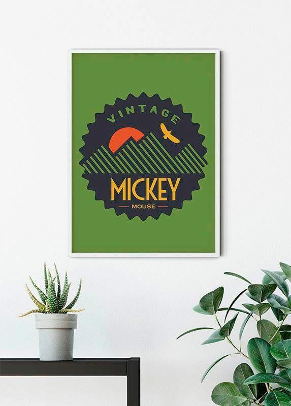 Komar Poster »Mickey Mouse Vintage«, Disney, (1 St.), Kinderzimmer, Schlafzimmer, Wohnzimmer