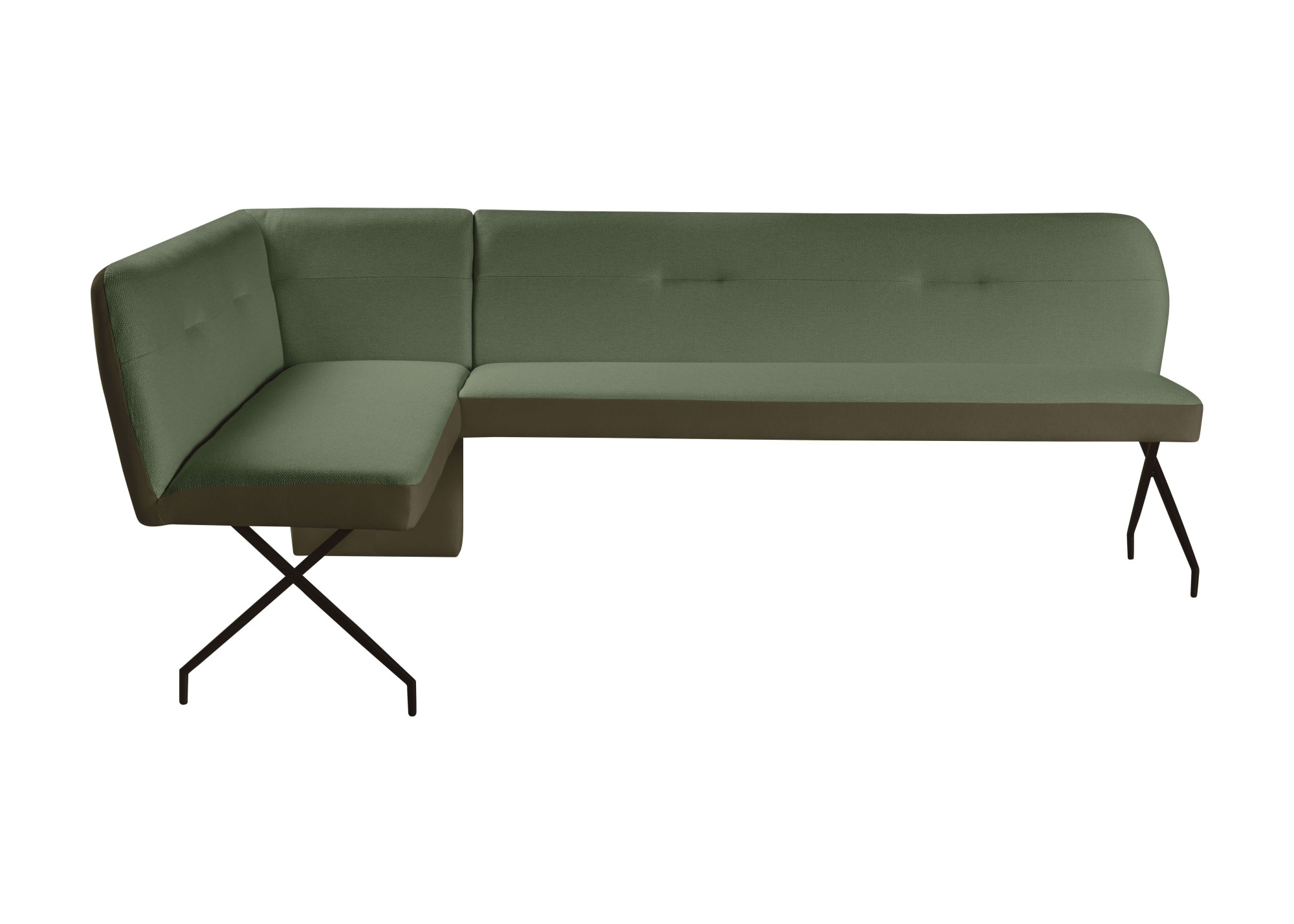 GOODproduct Eckbankgruppe »Gabi Essecke, Sitzgruppe, Eckbankgruppe, Küchenbankgruppe« Set, 4tlg, 4 tlg. tlg. Stuhl: 360° drehbar (Rückst.), 2-Stoff-Design. Wellenfederung Eckbank