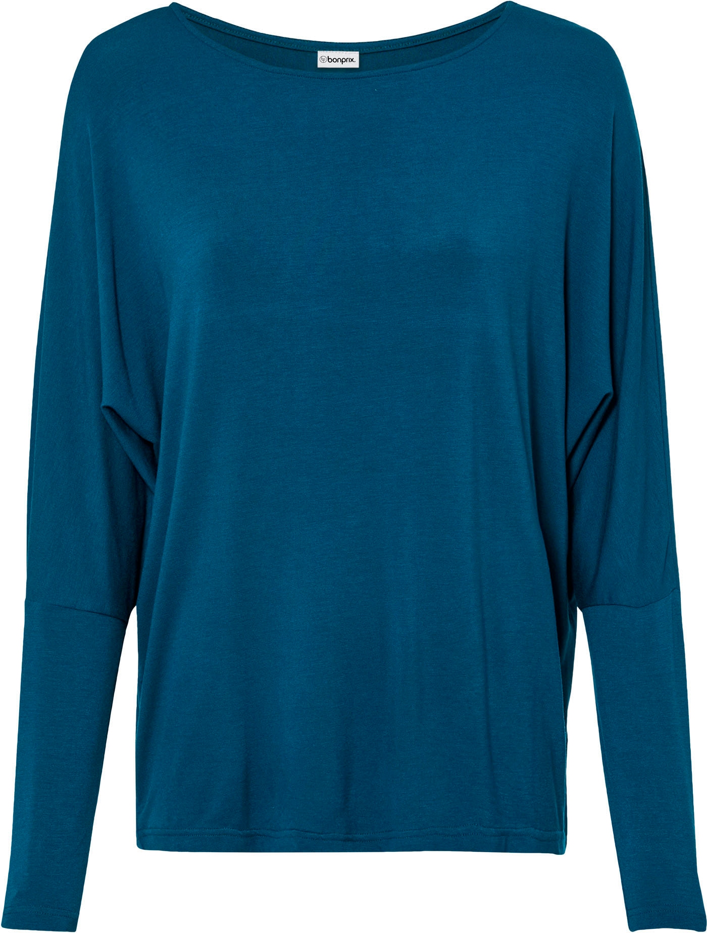 bonprix T-shirt à manches longues »Langarmshirt aus softem Viskose-Mix« lässig geschnittene Passform, Rundhalsausschnitt, aus Viskose-Mix