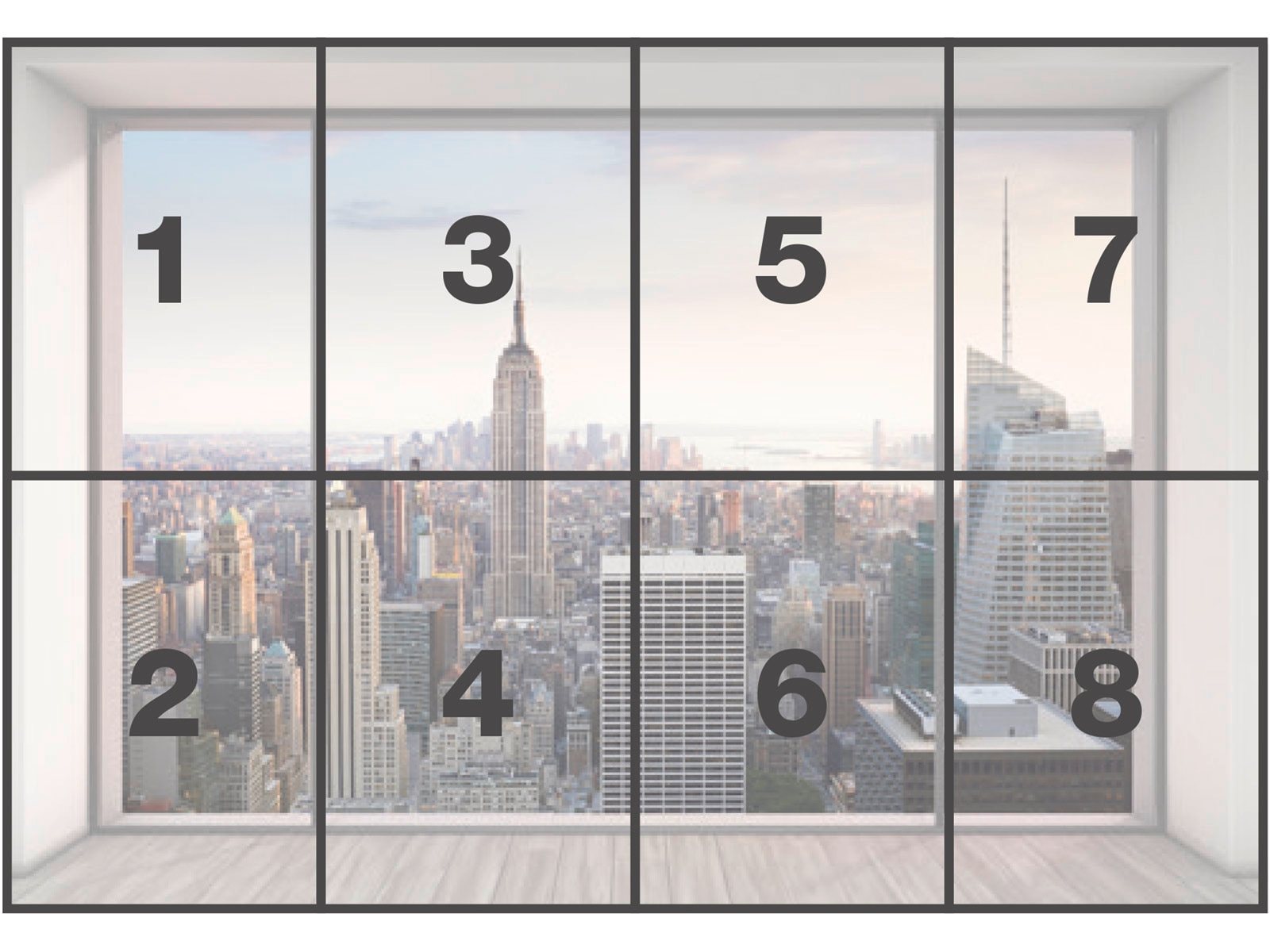 Komar Fototapete »Papier Fototapete - Penthouse - Grösse 368 x 254 cm« Motiv | bedruckt glatt