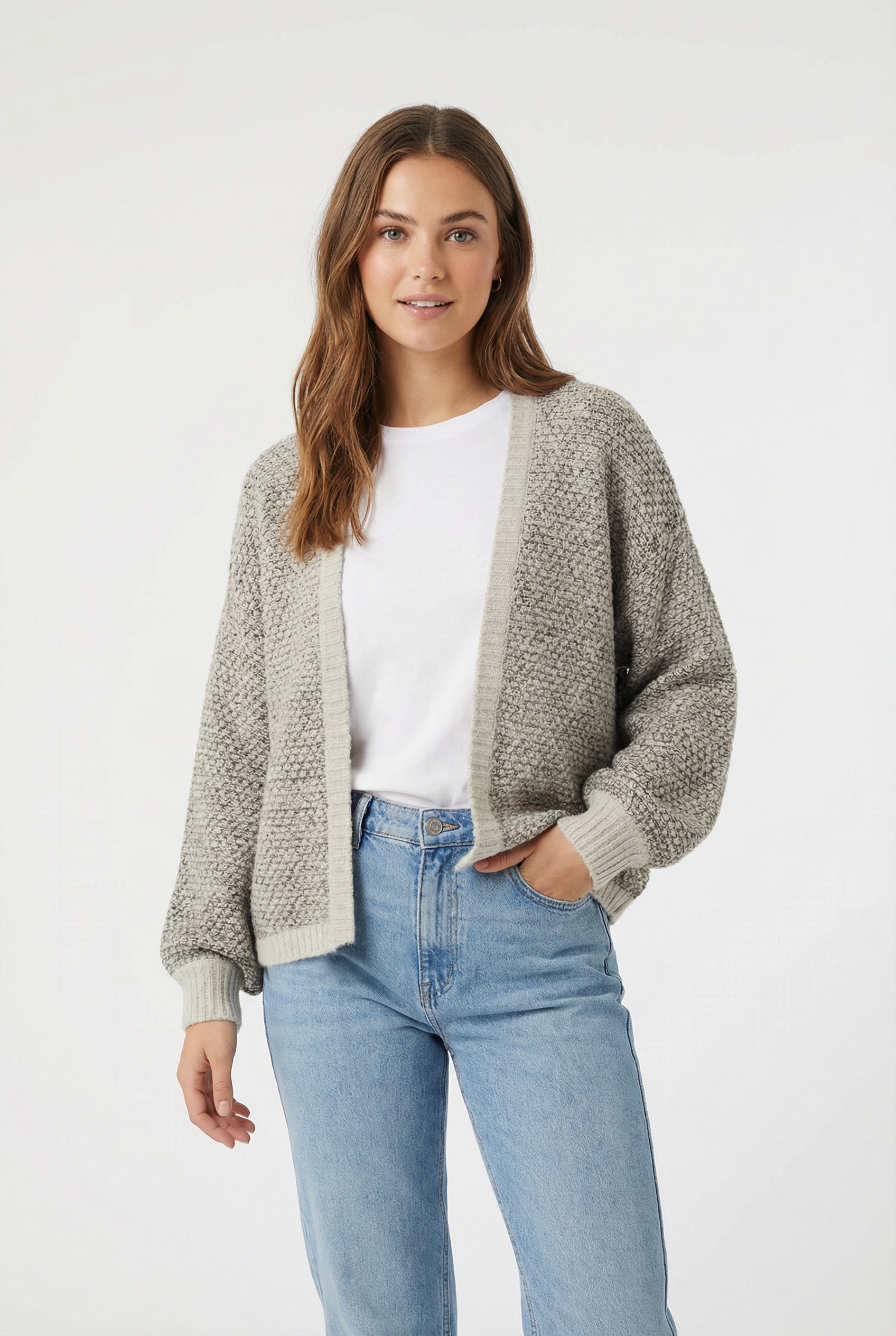 Vero Moda Veste en tricot »VMLOVELY LS OPEN CARDIGAN« avec laine et stretch