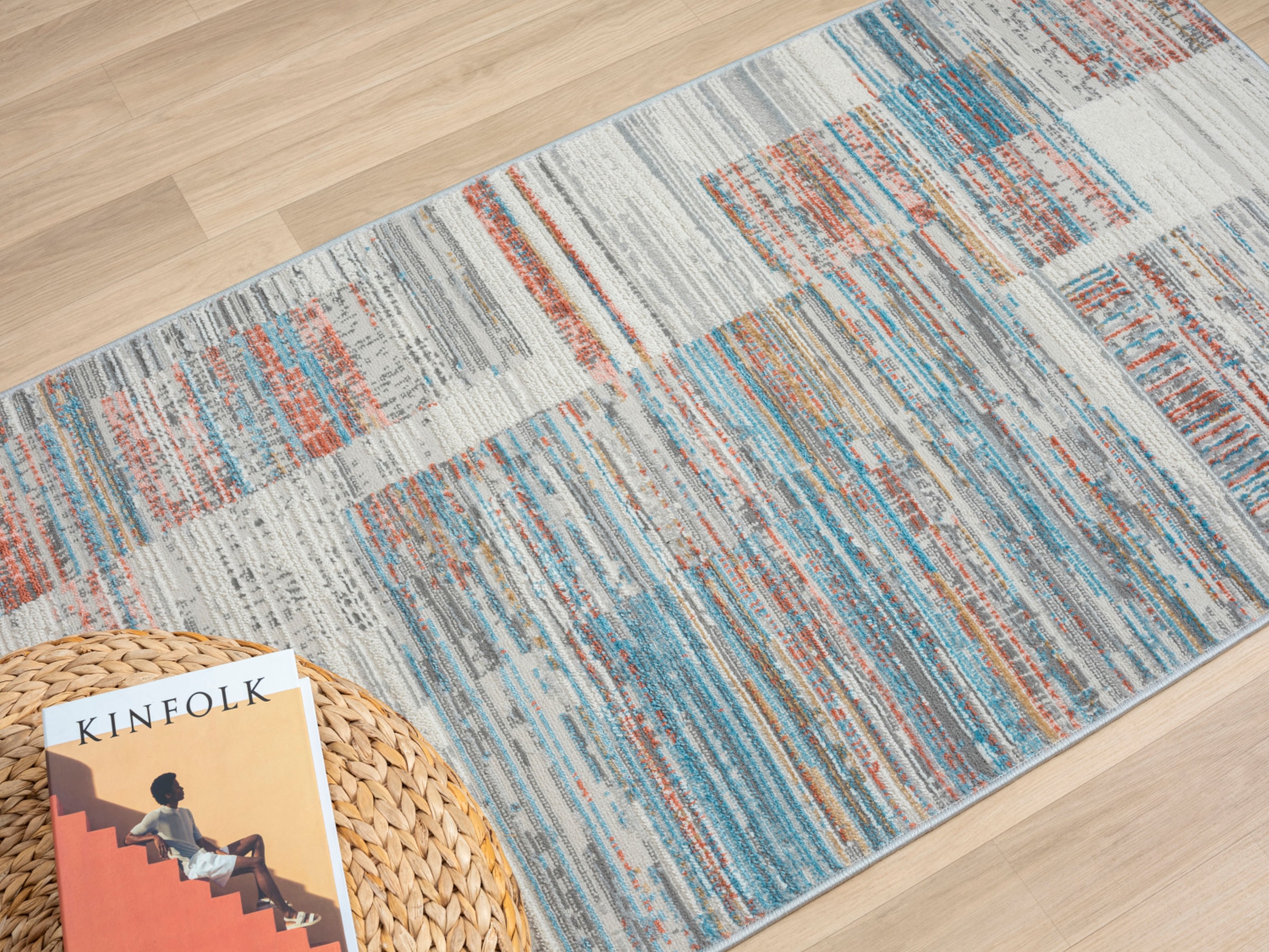 Myflair Möbel & Accessoires Teppich »My Colors«, rechteckig, Kurzflor, Retro-Design, besonders weich durch Microfaser
