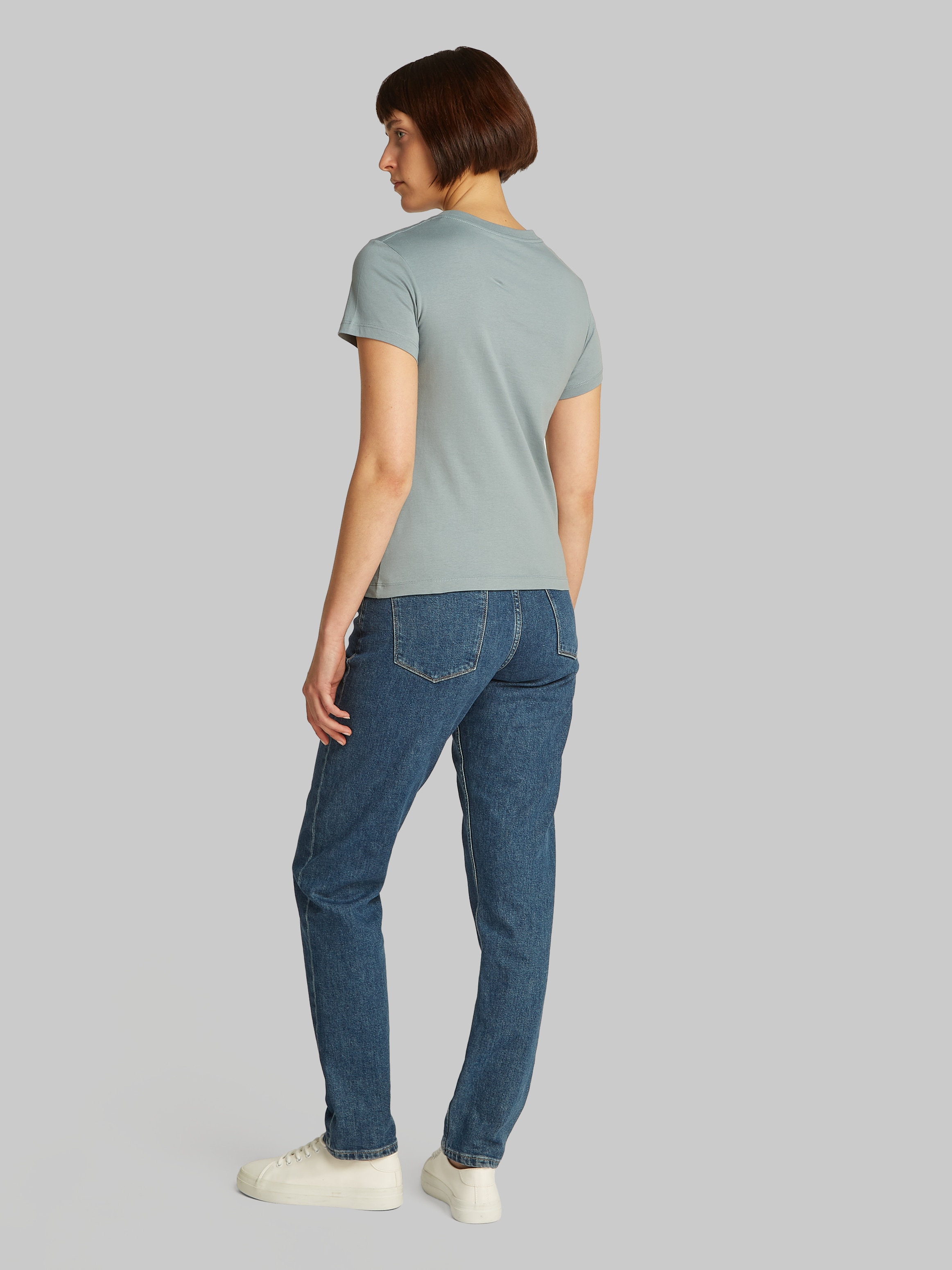 Calvin Klein Jeans Rundhalsshirt »INSTITUTIONAL GRAPHIC SLIM TEE«, mit Logodruck