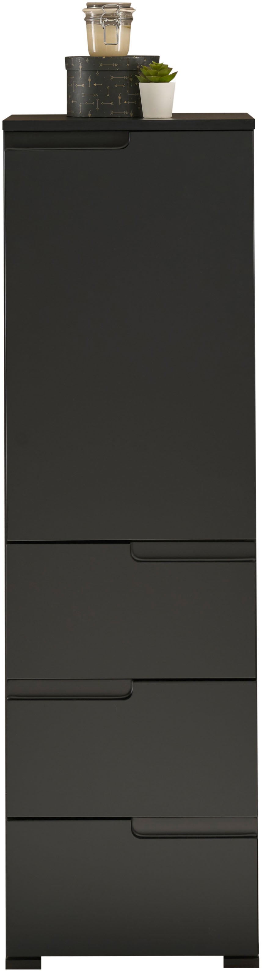 BASIC by Balculina Armoire intermédiaire »Spice, Badezimmerschrank BxTxH 40x134x32 cm« 1 cuis tlg. largeur 40 cm, poignées creuses