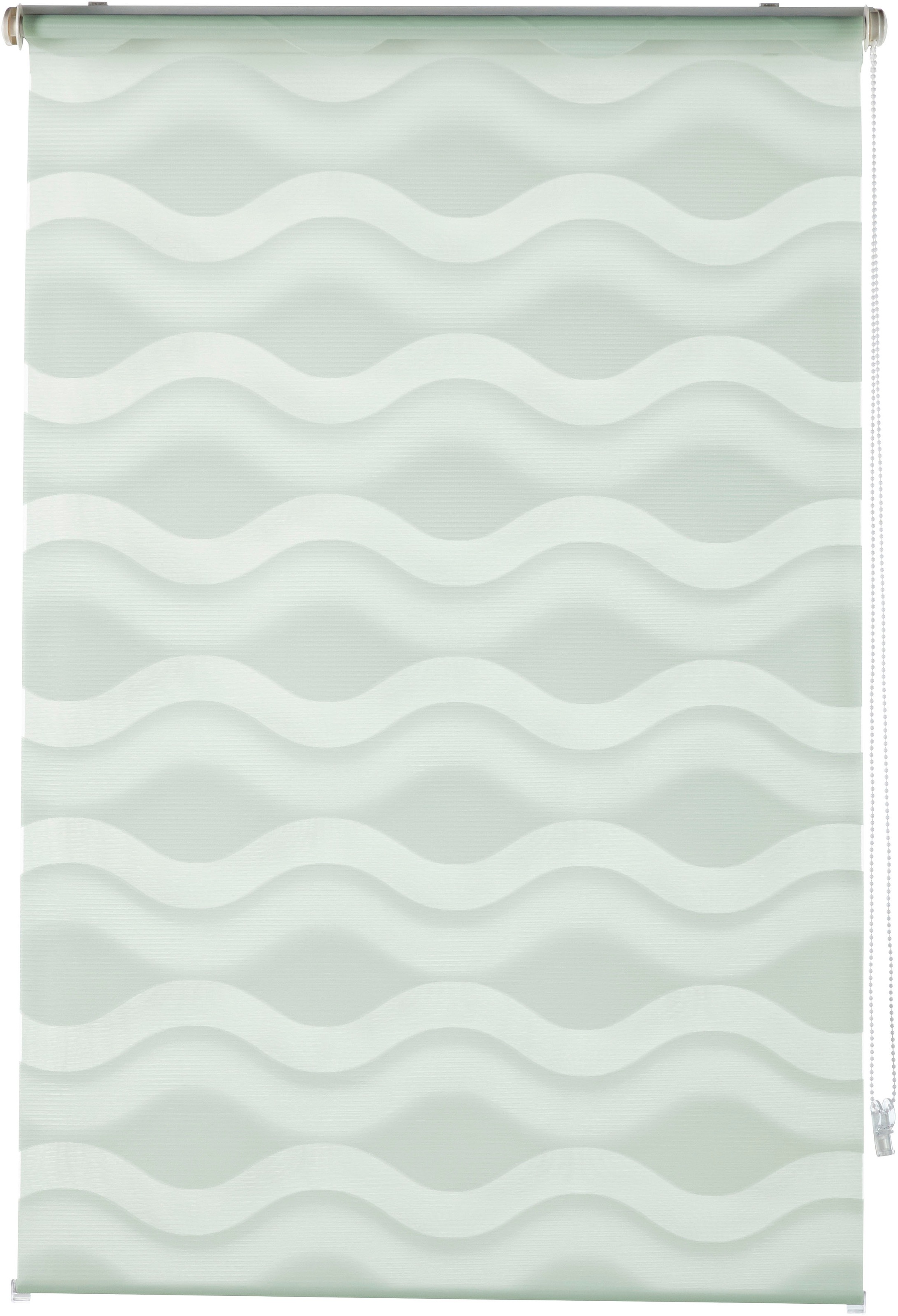 Image of Guido Maria Kretschmer Home&Living Doppelrollo »Wellen«, Lichtschutz, ohne Bohren, freihängend, uni, monochrom, basic, democratichome Edition, Klemmträger bei Ackermann Versand Schweiz