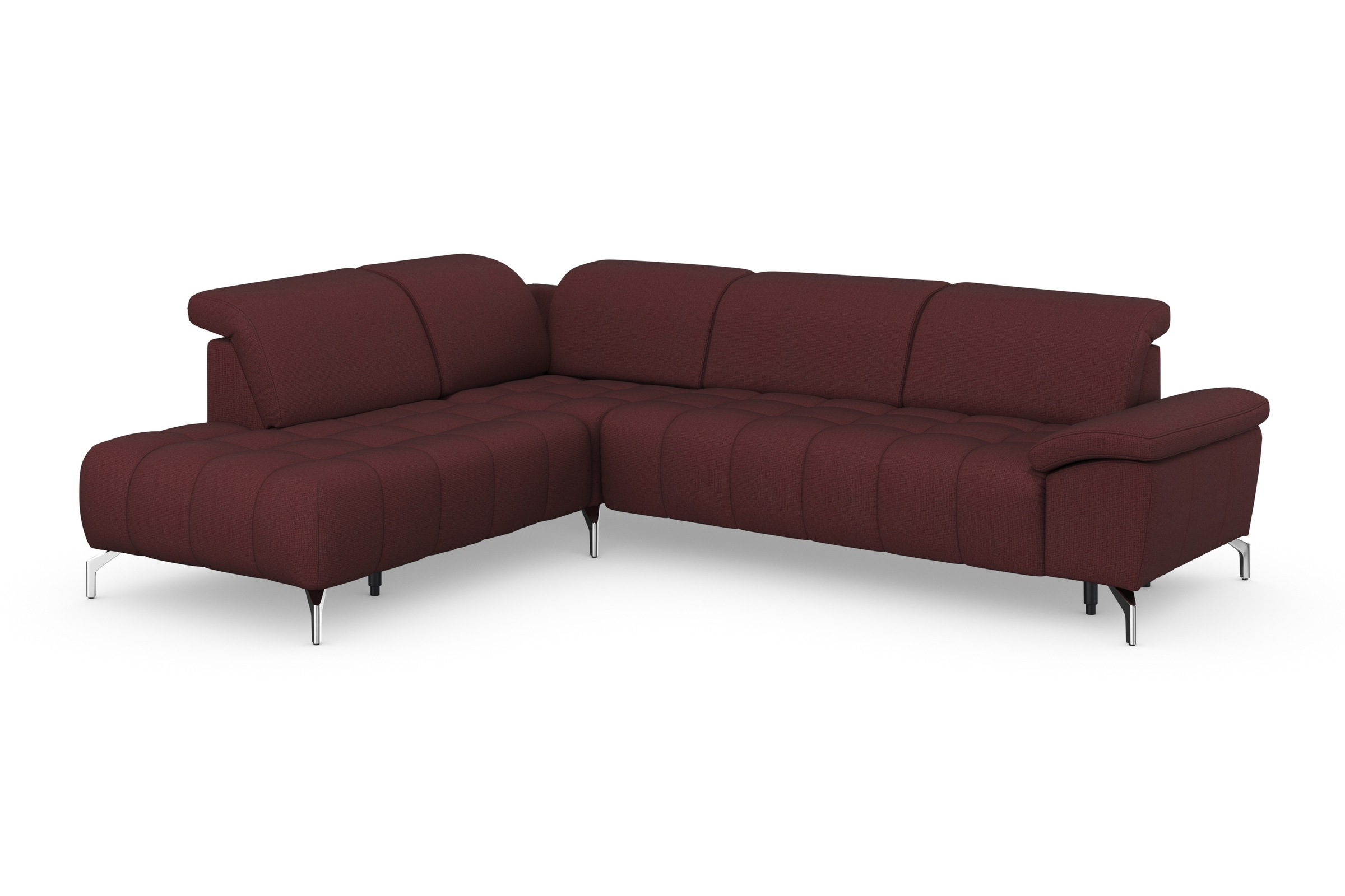 sit&more Ecksofa »Cool L-Form«, wahlweise mit Kopfteilverstellung und Vorziehsitz, motorisch