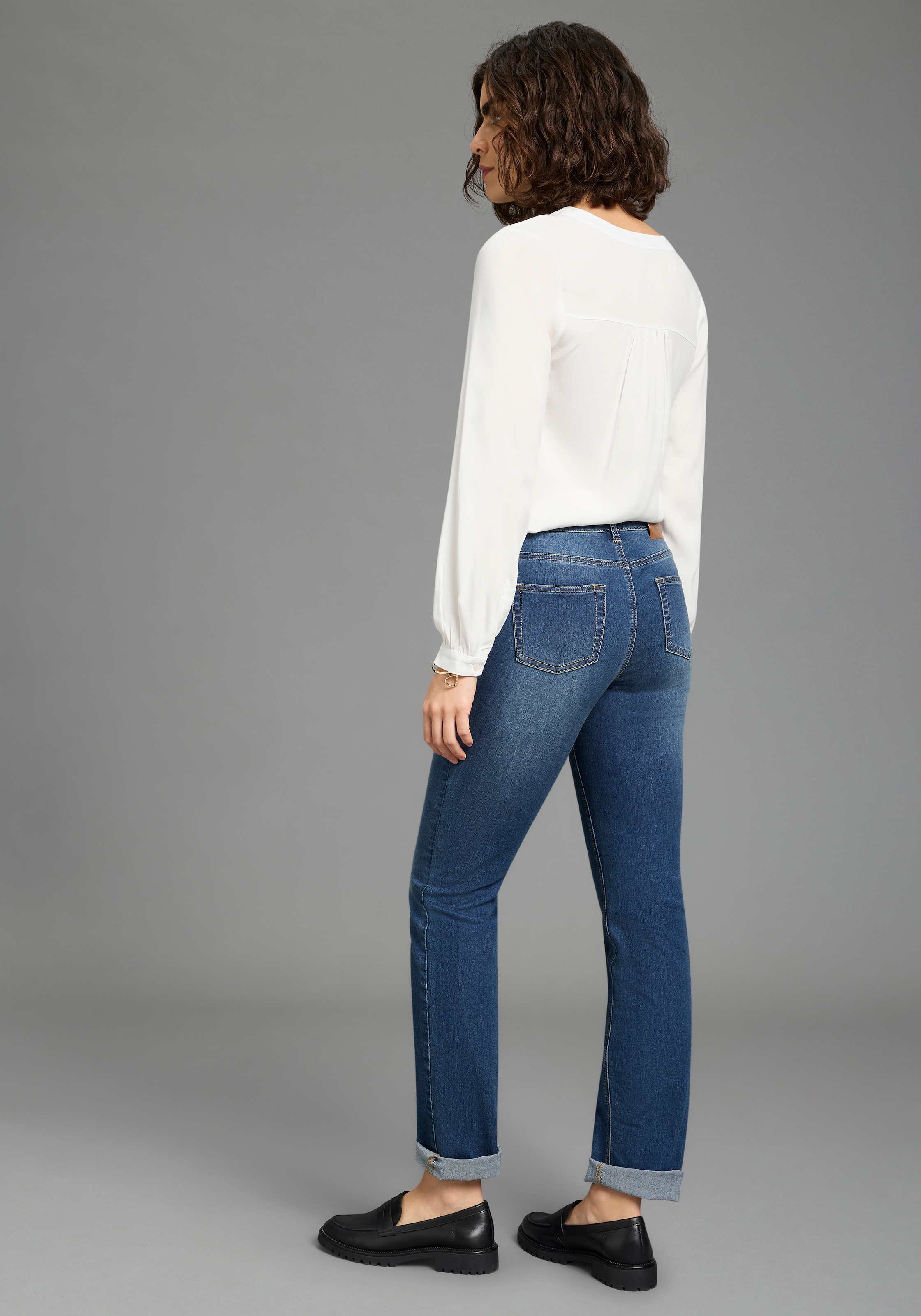 Arizona Jeans droit gerade geschnitten, normale Passform, hohe Leibhöhe