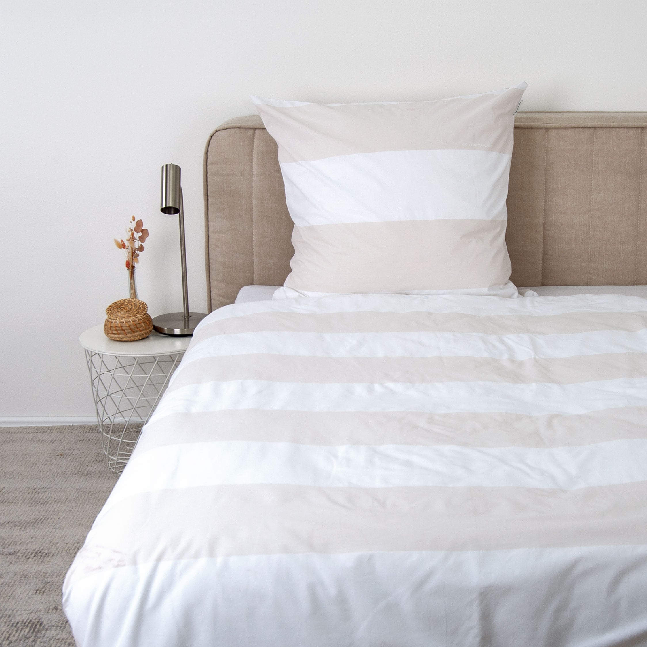 TOM TAILOR HOME Wendebettwäsche »SIENA in Gr. 135x200cm, 155x220cm oder 200x220cm« 2 Stk. gestreifte Bettwäsche aus Baumwolle, Bettwäsche mit Wendeoptik