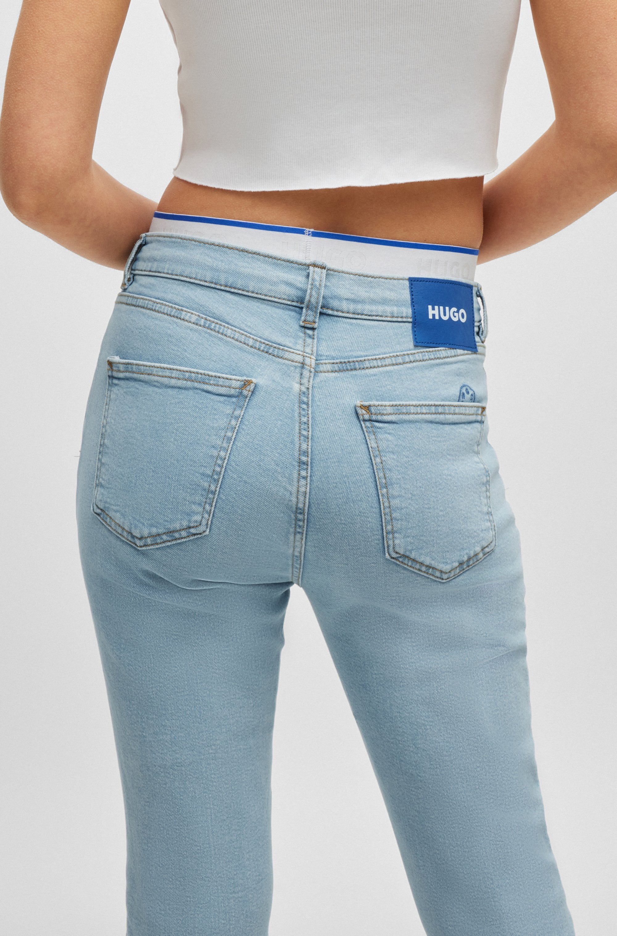 HUGO Blue Skinny-fit-Jeans »Malu«, Skinny Fit mit mittlerer Leibhöhe